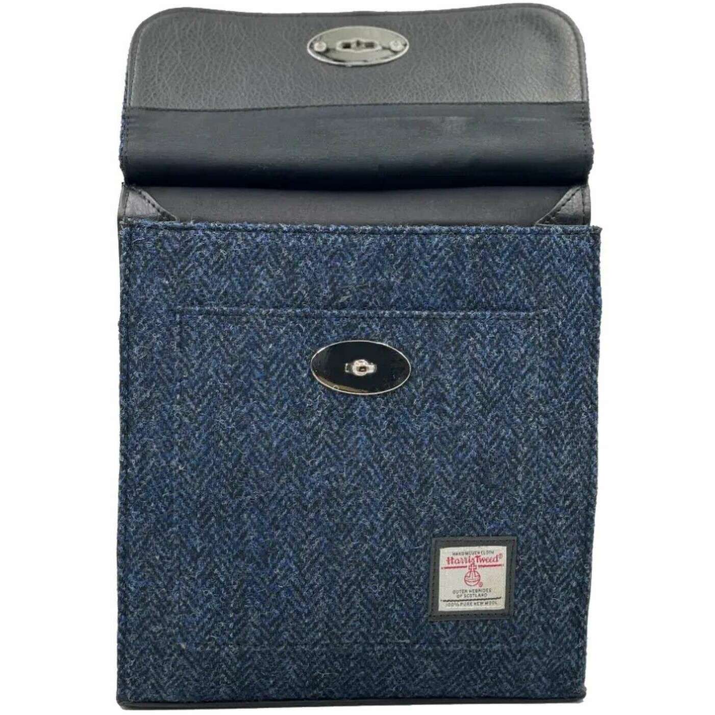 Maccessori Harris Tweed Satchel Bag - Navy - Image 3