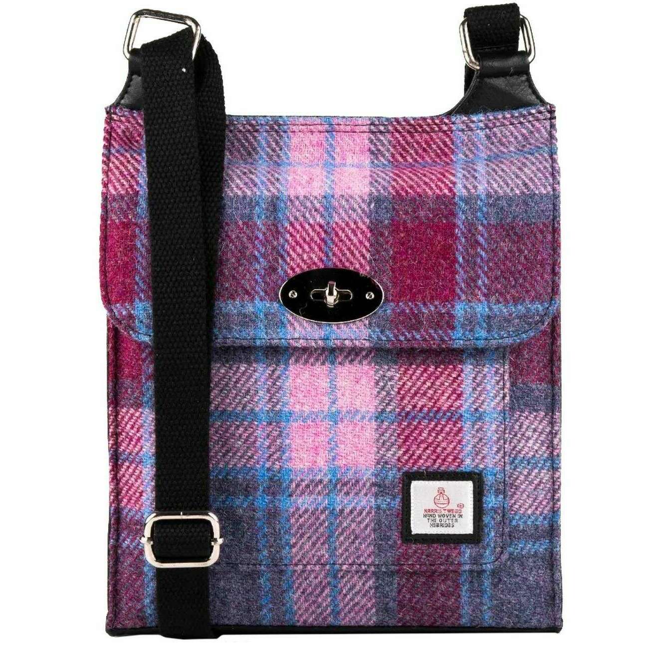 Maccessori Harris Tweed Satchel Bag - Pastel Pink/Purple