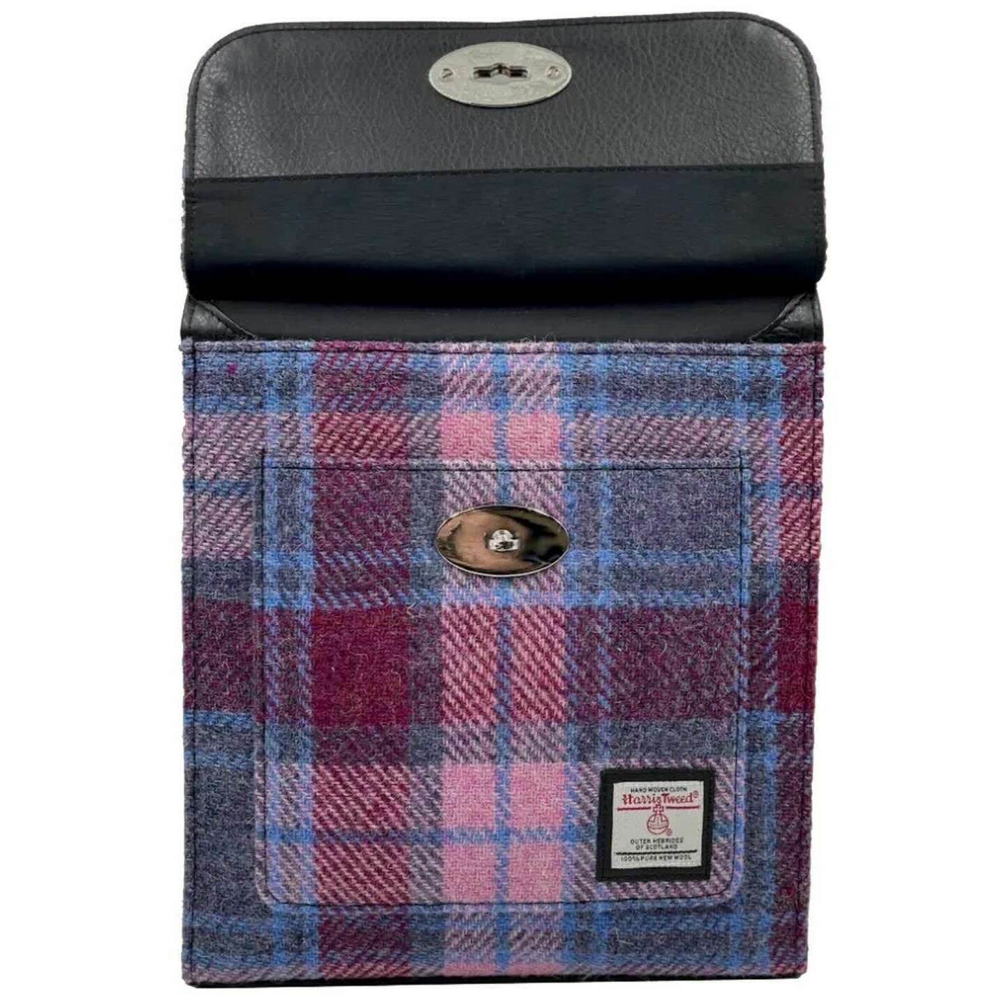 Maccessori Harris Tweed Satchel Bag - Pastel Pink/Purple - Image 3