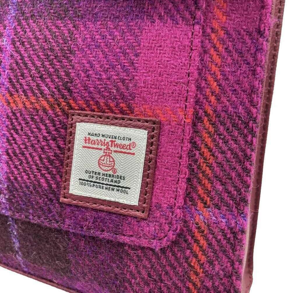 Maccessori Harris Tweed Satchel Bag - Purple/Pink - Image 5