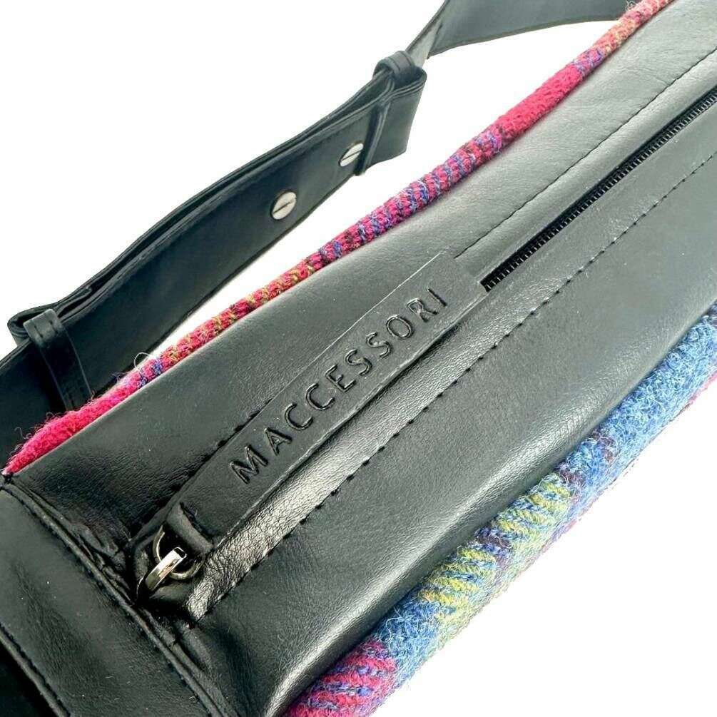 Maccessori Harris Tweed Sling Bag - Blue/Pink - Image 4