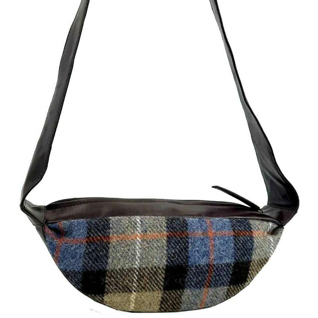 Maccessori Harris Tweed Sling Bag - Brown/Grey - Image 2