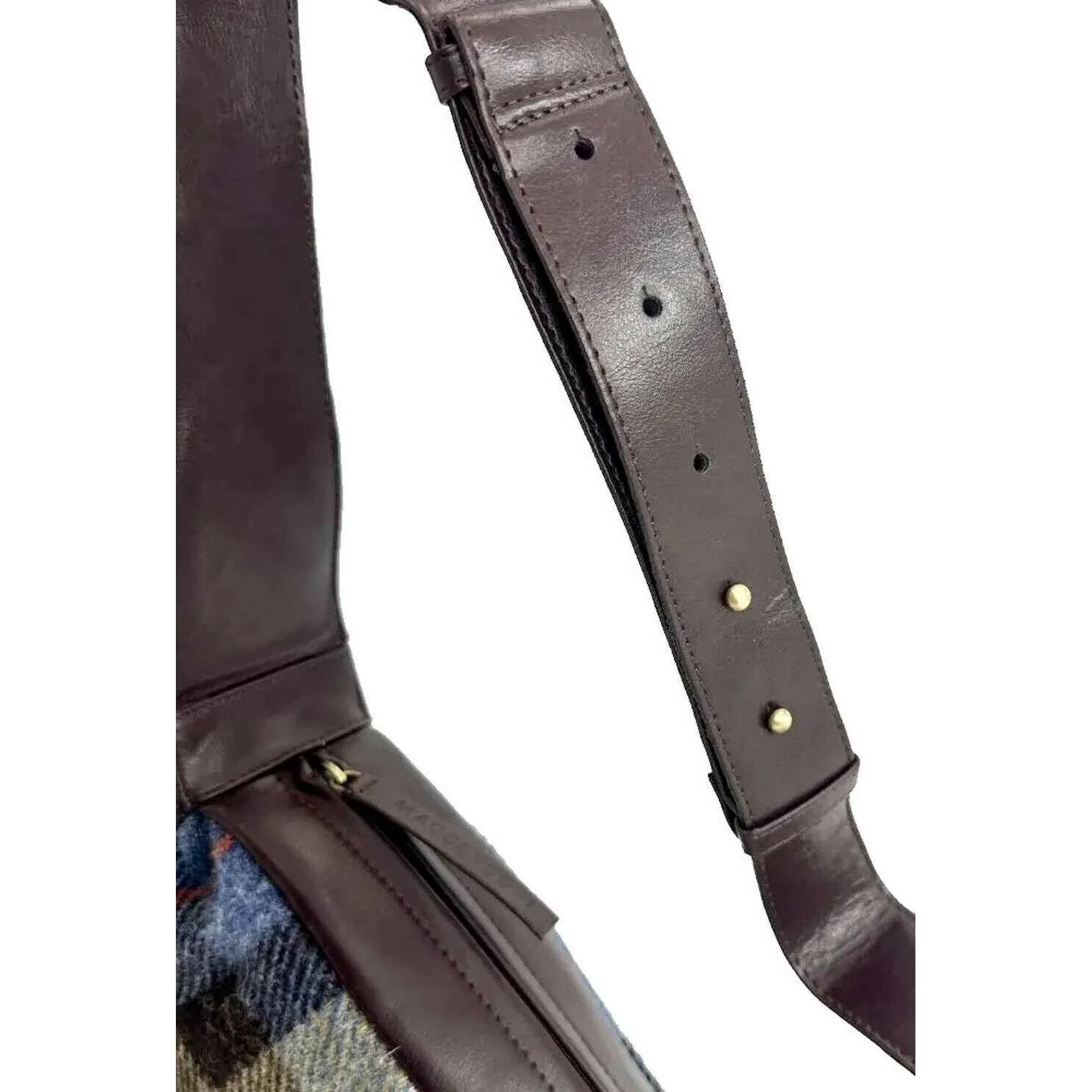 Maccessori Harris Tweed Sling Bag - Brown/Grey - Image 4