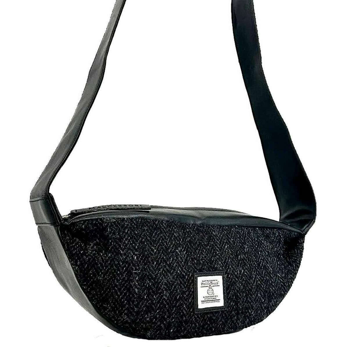 Maccessori Harris Tweed Sling Bag - Charcoal Grey
