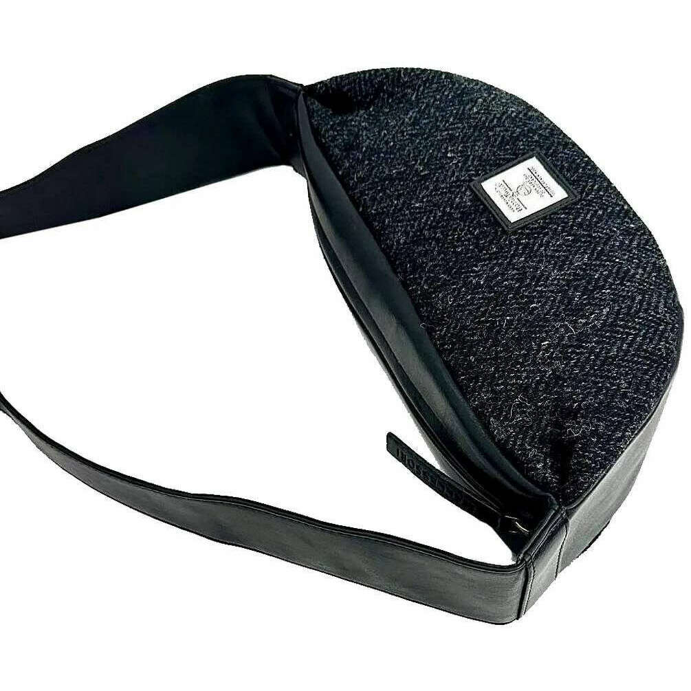 Maccessori Harris Tweed Sling Bag - Charcoal Grey - Image 5