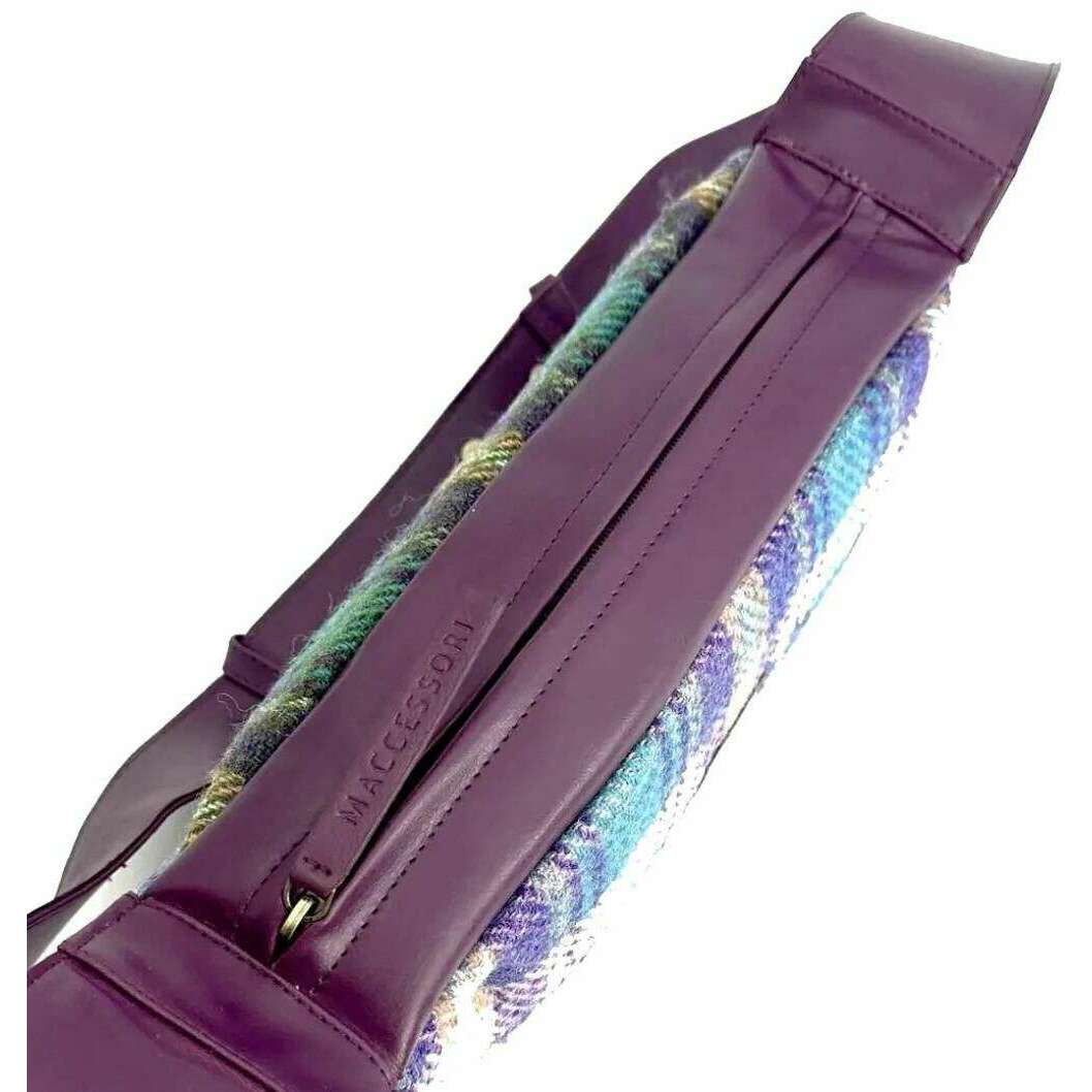 Maccessori Harris Tweed Sling Bag - Green/Purple - Image 4