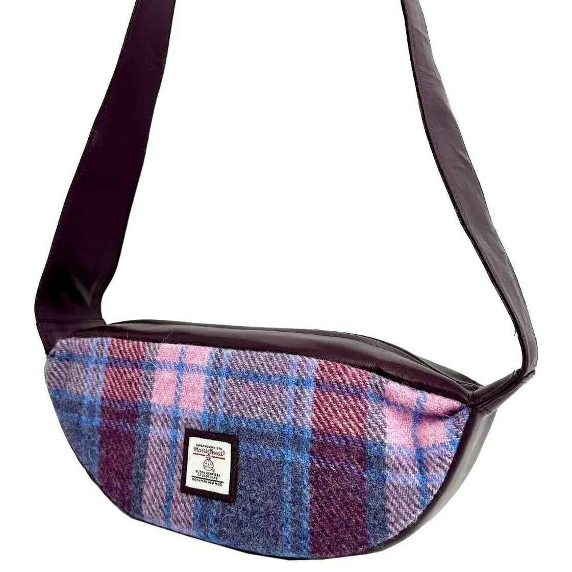 Maccessori Harris Tweed Sling Bag - Pastel Pink/Purple