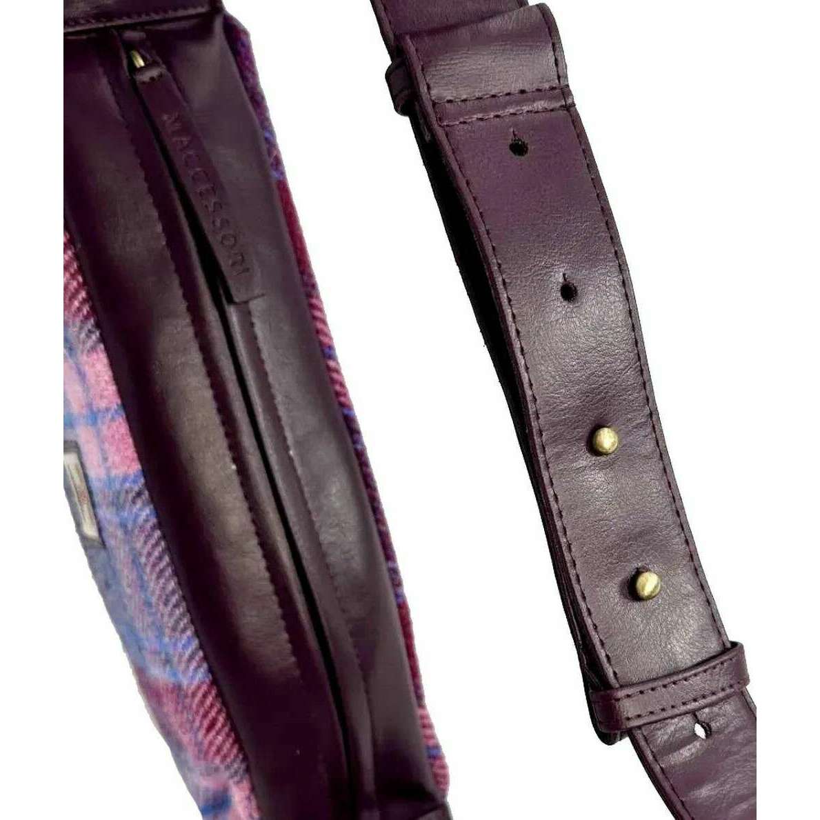 Maccessori Harris Tweed Sling Bag - Pastel Pink/Purple - Image 5