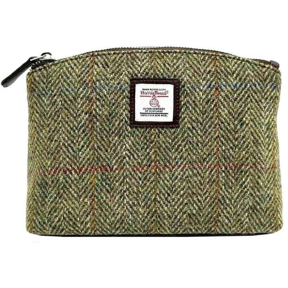 Maccessori Harris Tweed Small Cosmetic Pouch - Country Green
