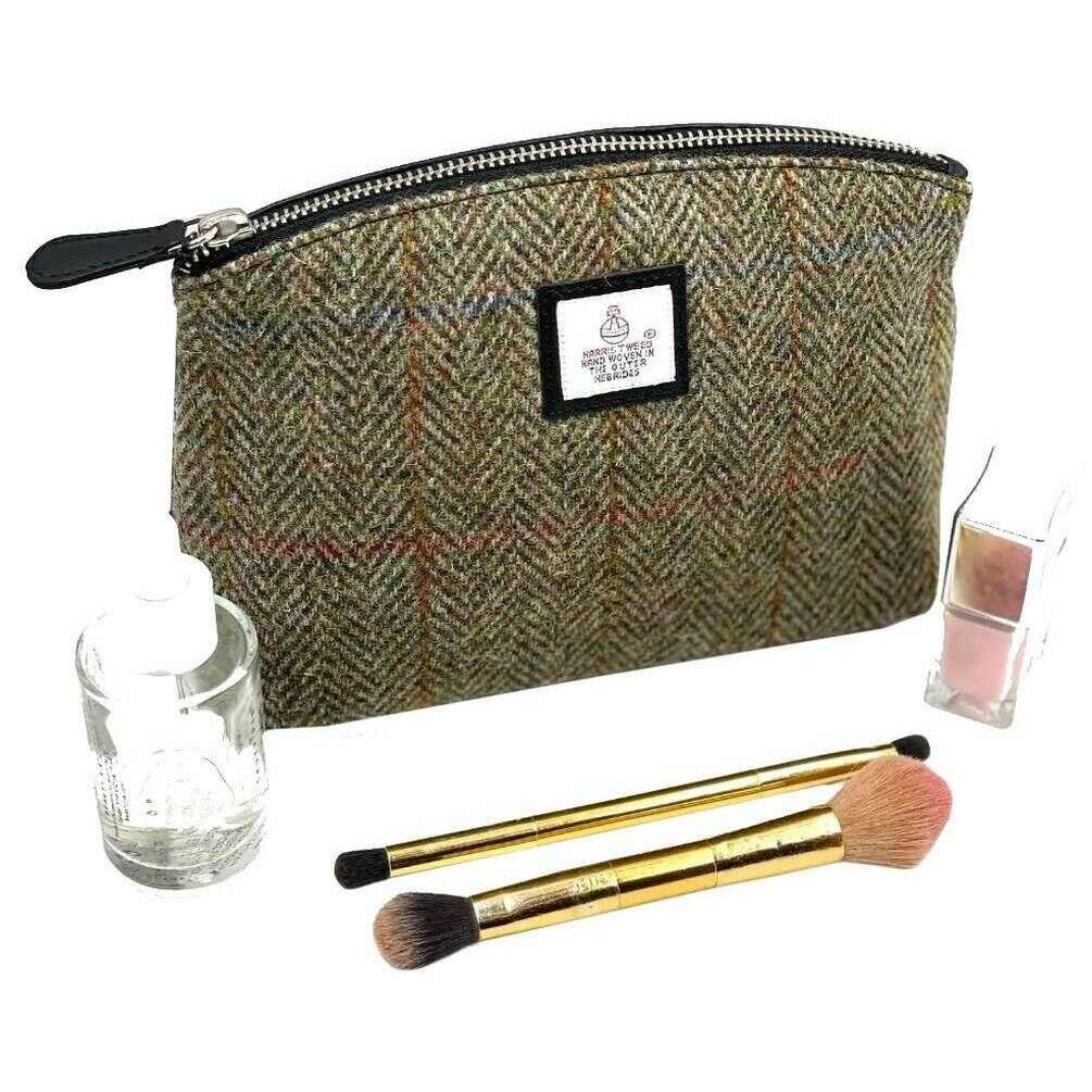 Maccessori Harris Tweed Small Cosmetic Pouch - Country Green - Image 3