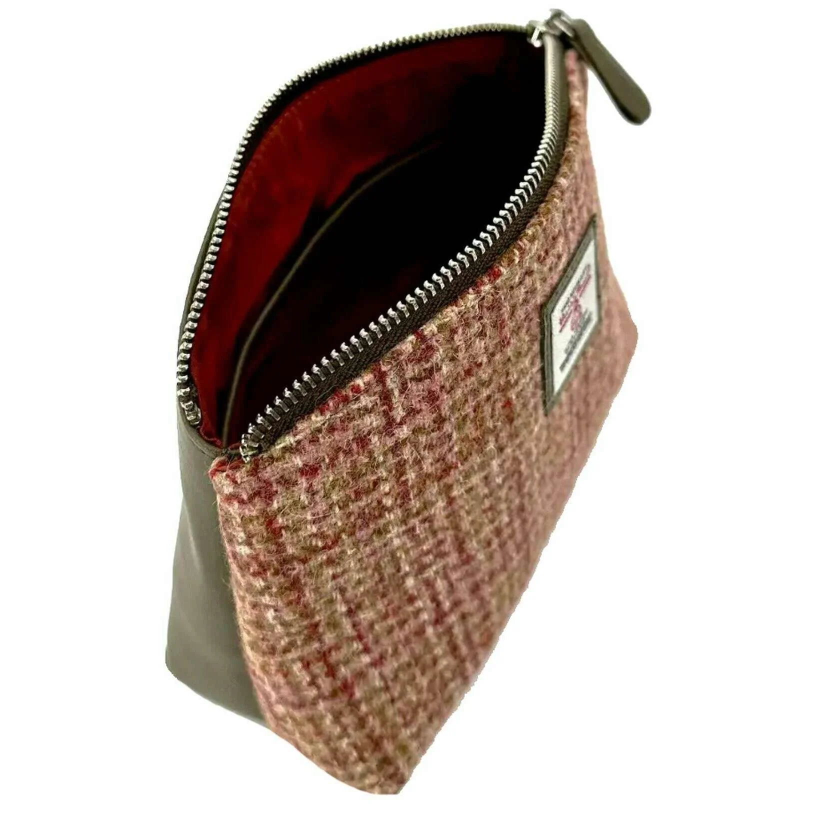 Maccessori Harris Tweed Small Cosmetic Pouch - Maple Red - Image 3