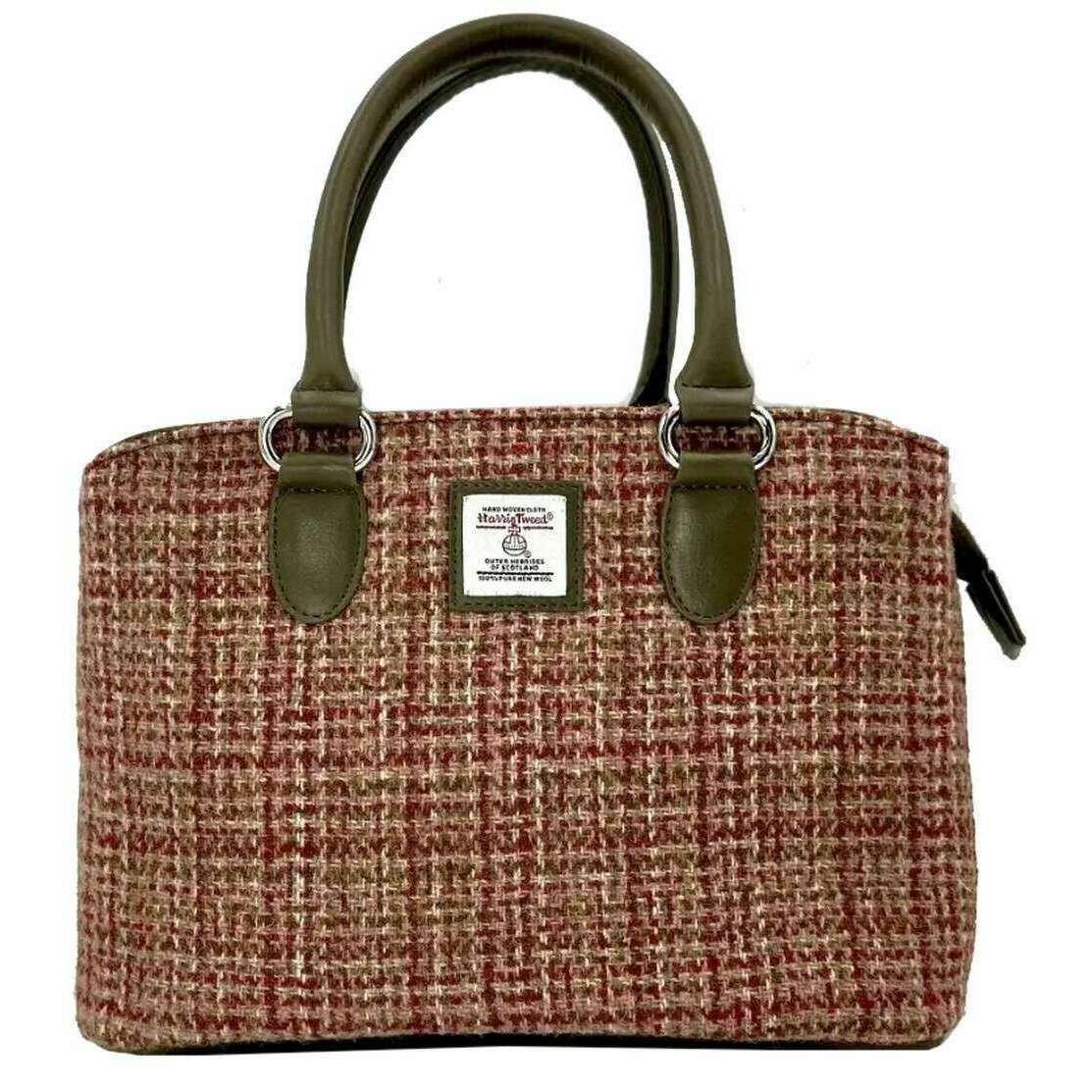 Maccessori Harris Tweed Top Handle Bag - Maple Red