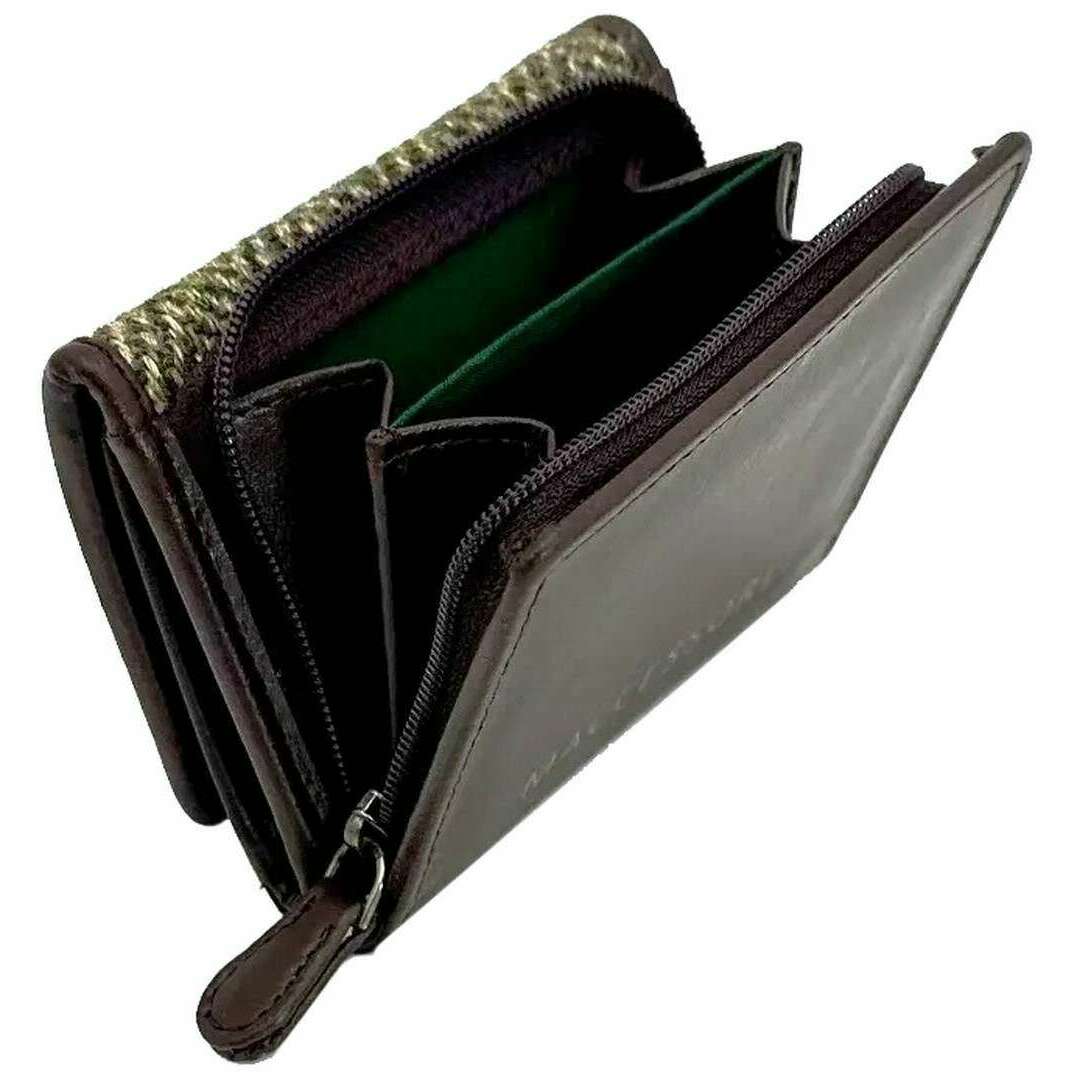 Maccessori Harris Tweed Trifold Purse - Country Green - Image 4
