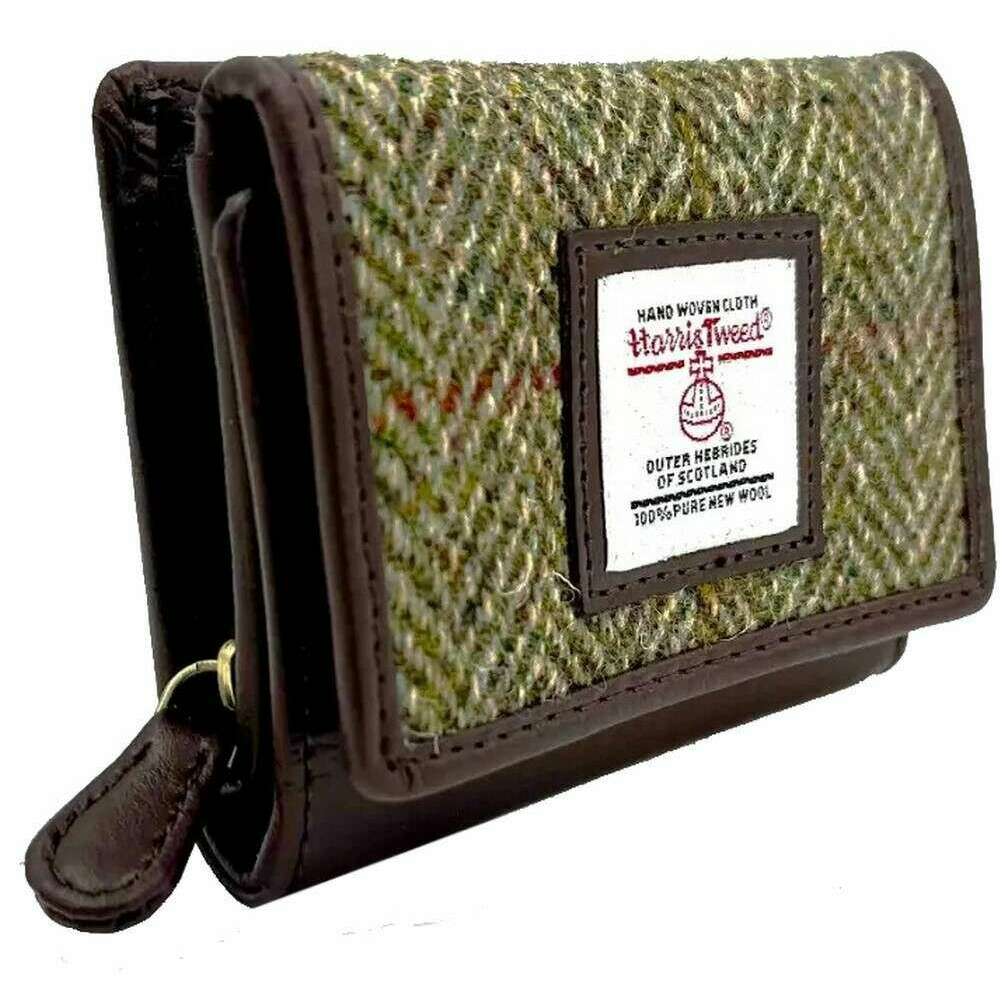 Maccessori Harris Tweed Trifold Purse - Country Green - Image 5