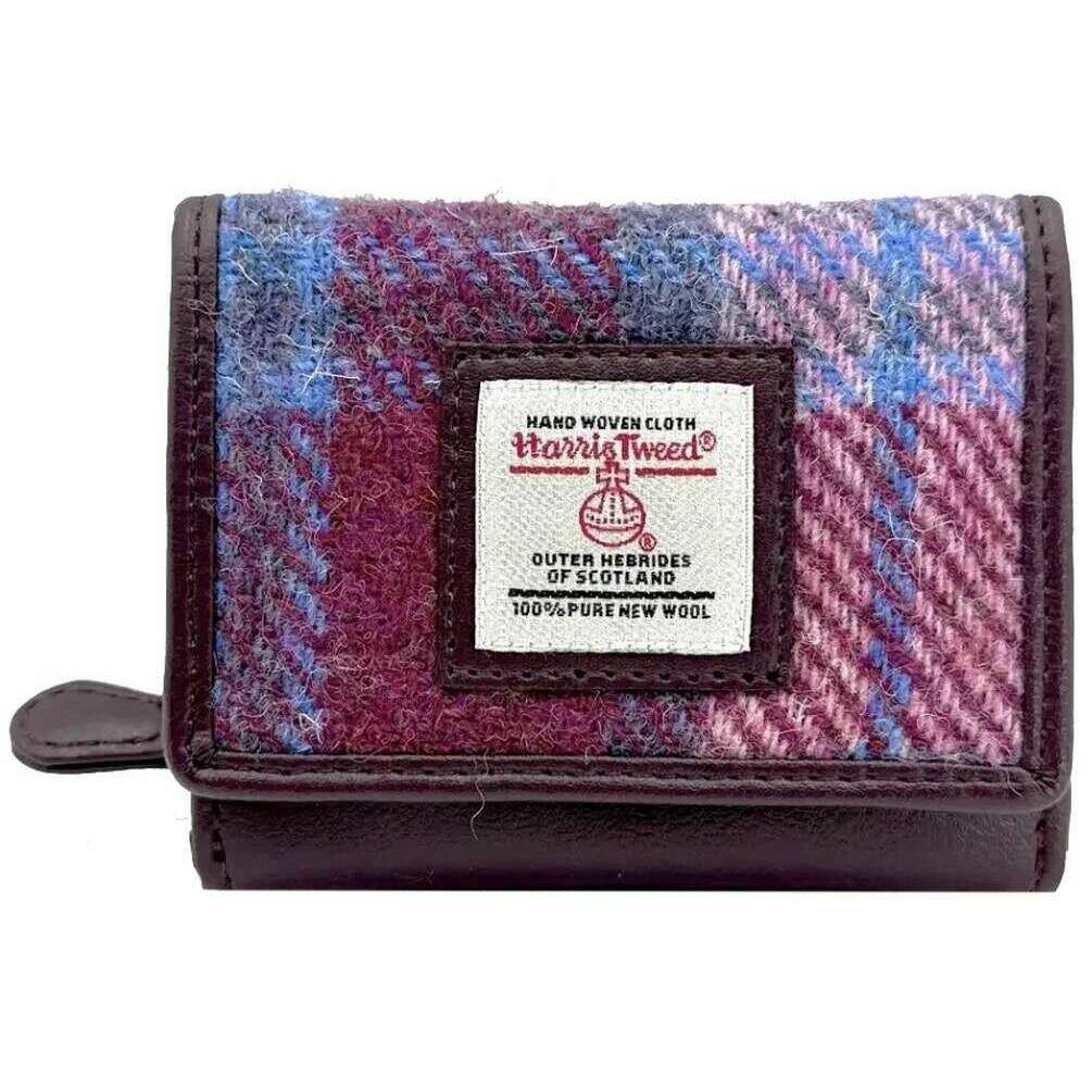 Maccessori Harris Tweed Trifold Purse - Pastel Pink