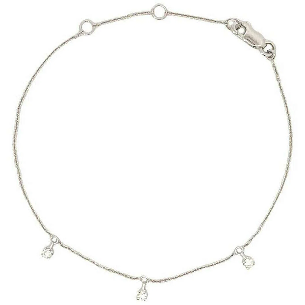 Mark Milton Drop Diamond Bracelet - White Gold