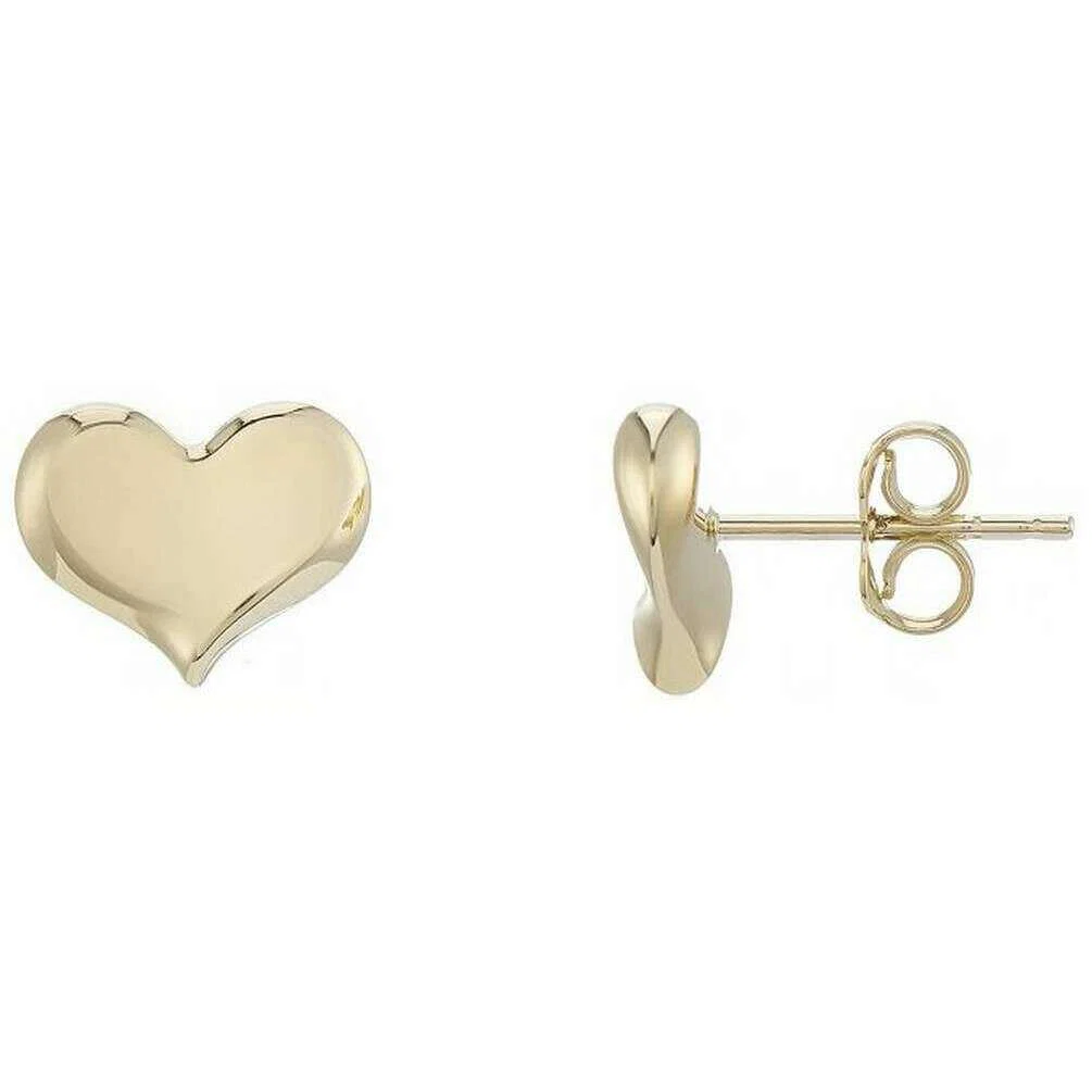 Mark Milton Heart Earrings - Yellow Gold