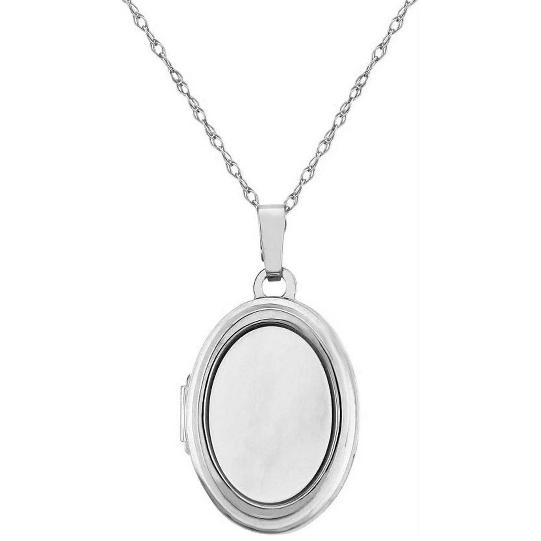 Mark Milton Mother of Pearl Locket - Silver