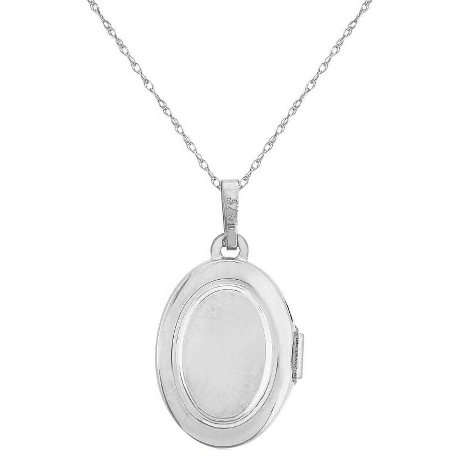 Mark Milton Oval Locket Necklace - Silver - Image 2