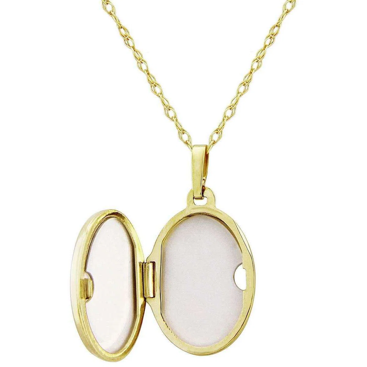 Mark Milton Oval Locket Pendant - Yellow Gold - Image 2
