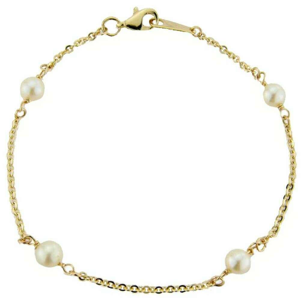 Mark Milton Pearl Bracelet - Yellow Gold/White