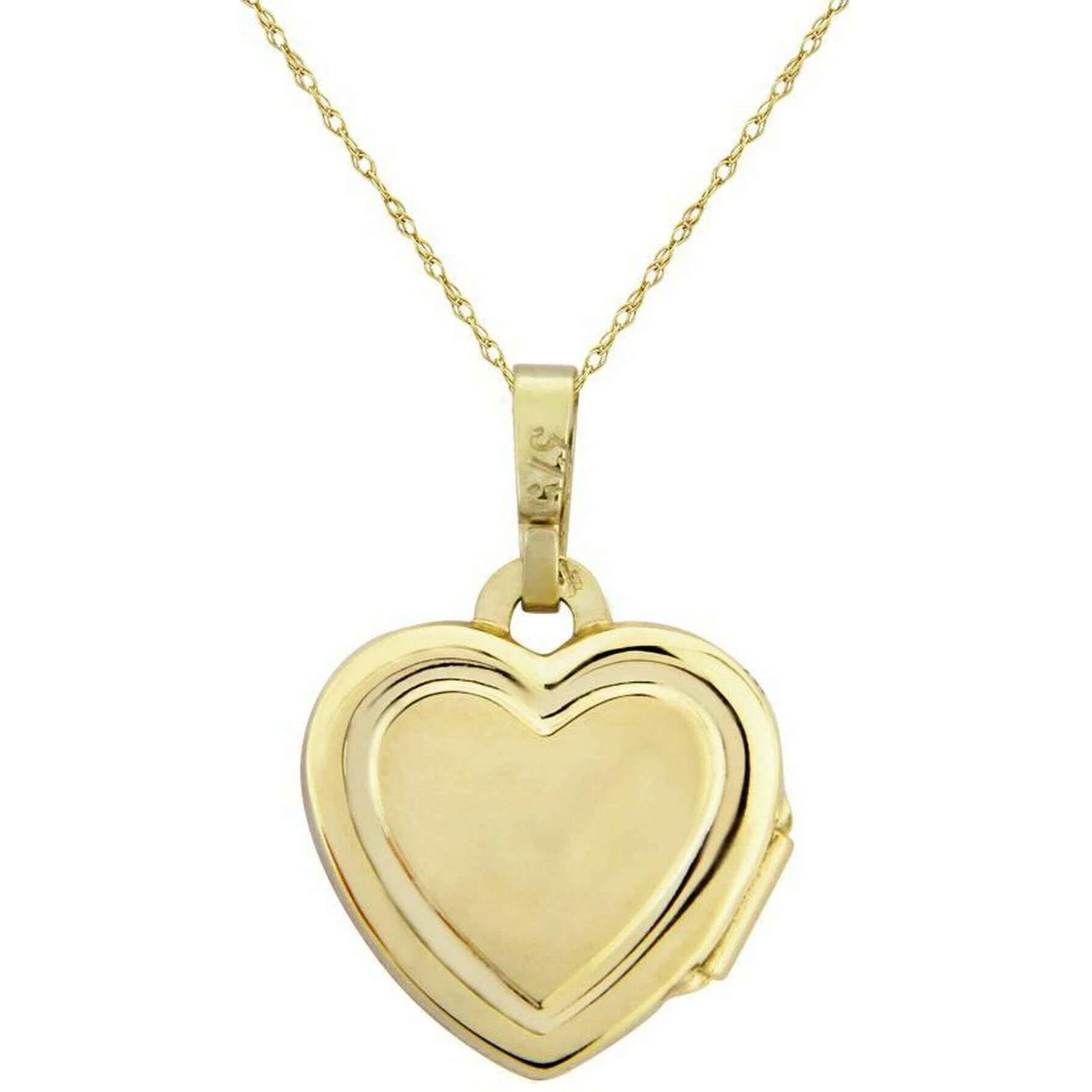 Mark Milton Pillow Heart Locket Necklace - Yellow Gold - Image 2