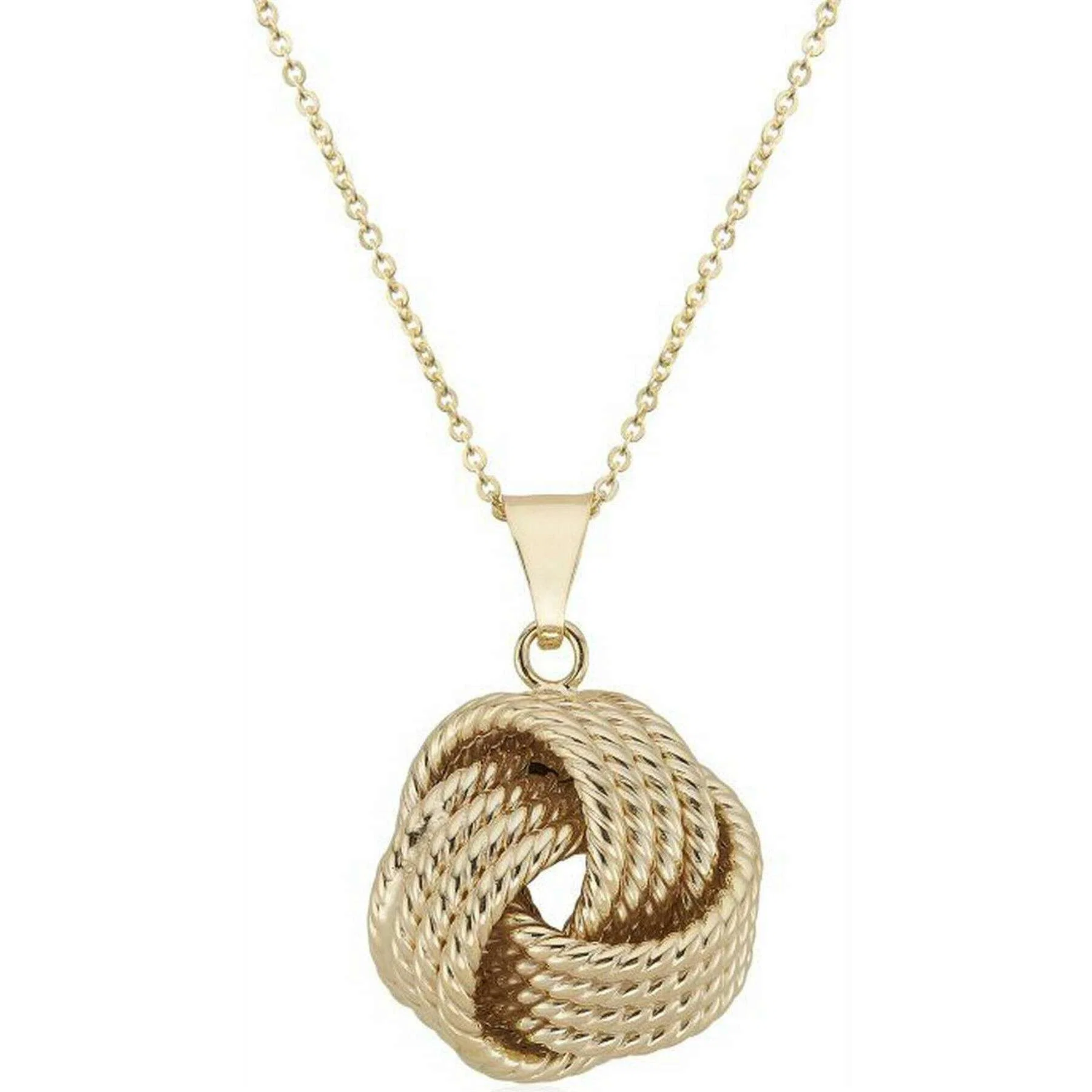 Mark Milton Textured Knot Pendant - Yellow Gold