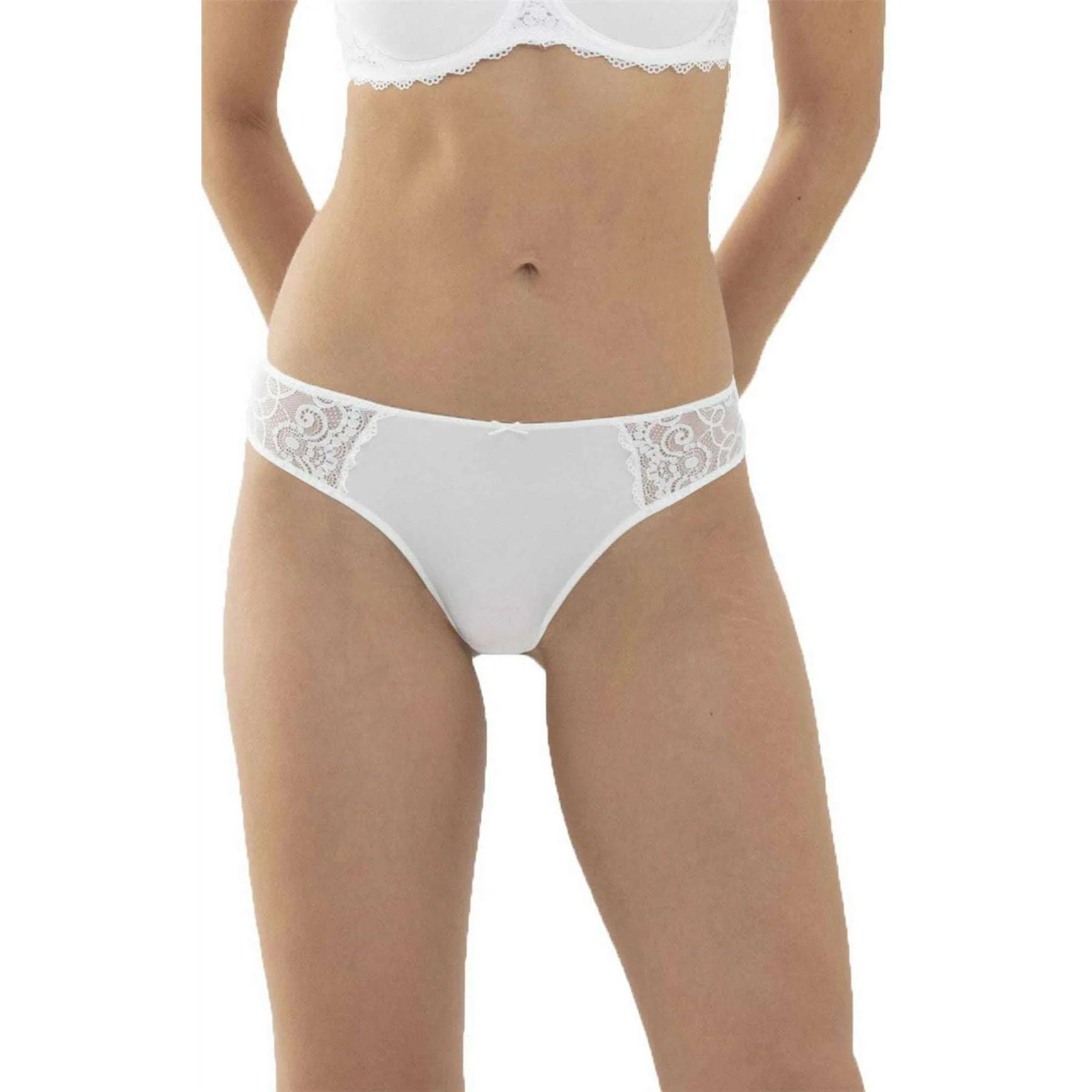 Mey Amorous String Thong - White - Image 2