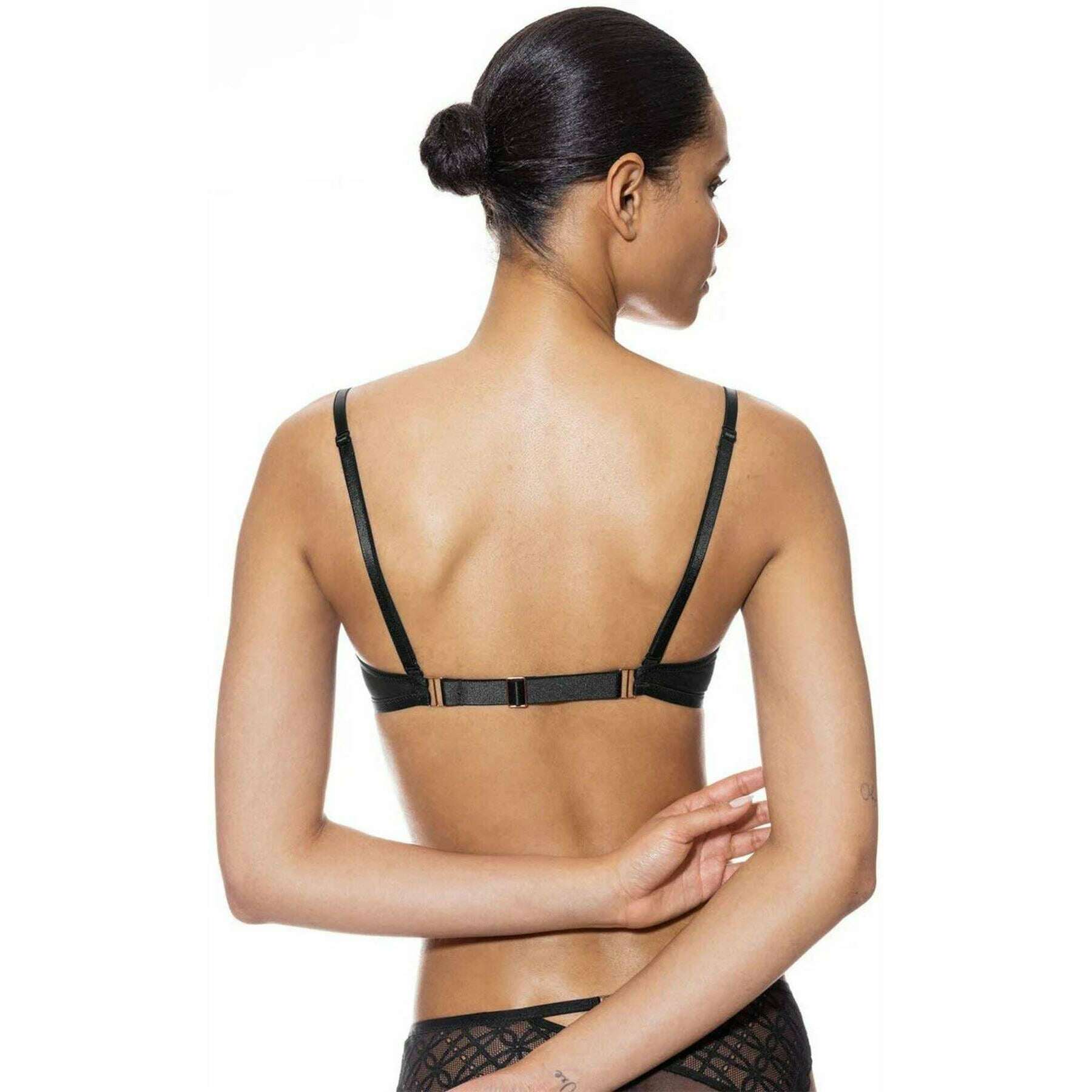 Mey Captivating Bi-Stretch Multiway Deep Plunge Bra - Black - Image 3