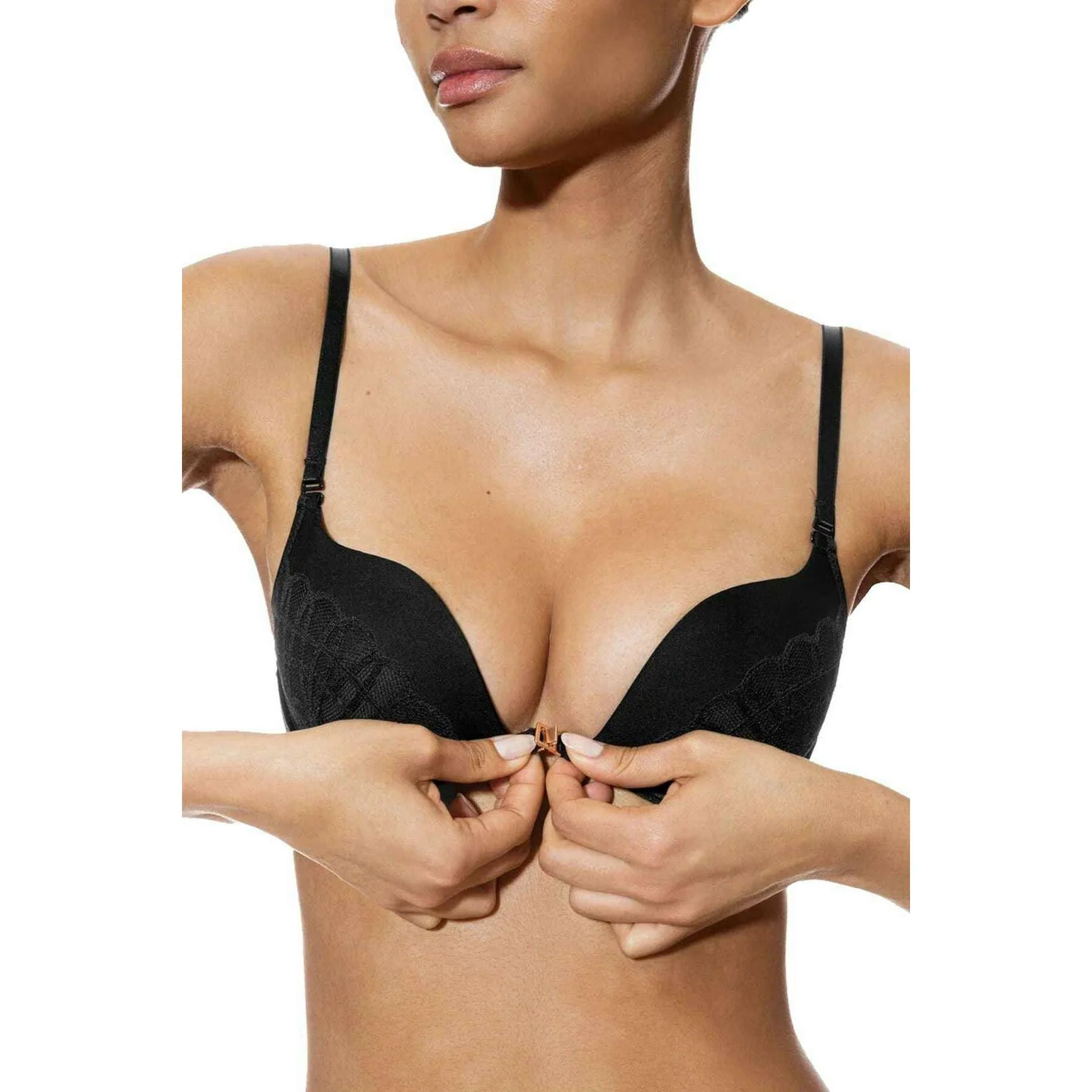 Mey Captivating Bi-Stretch Multiway Deep Plunge Bra - Black - Image 5