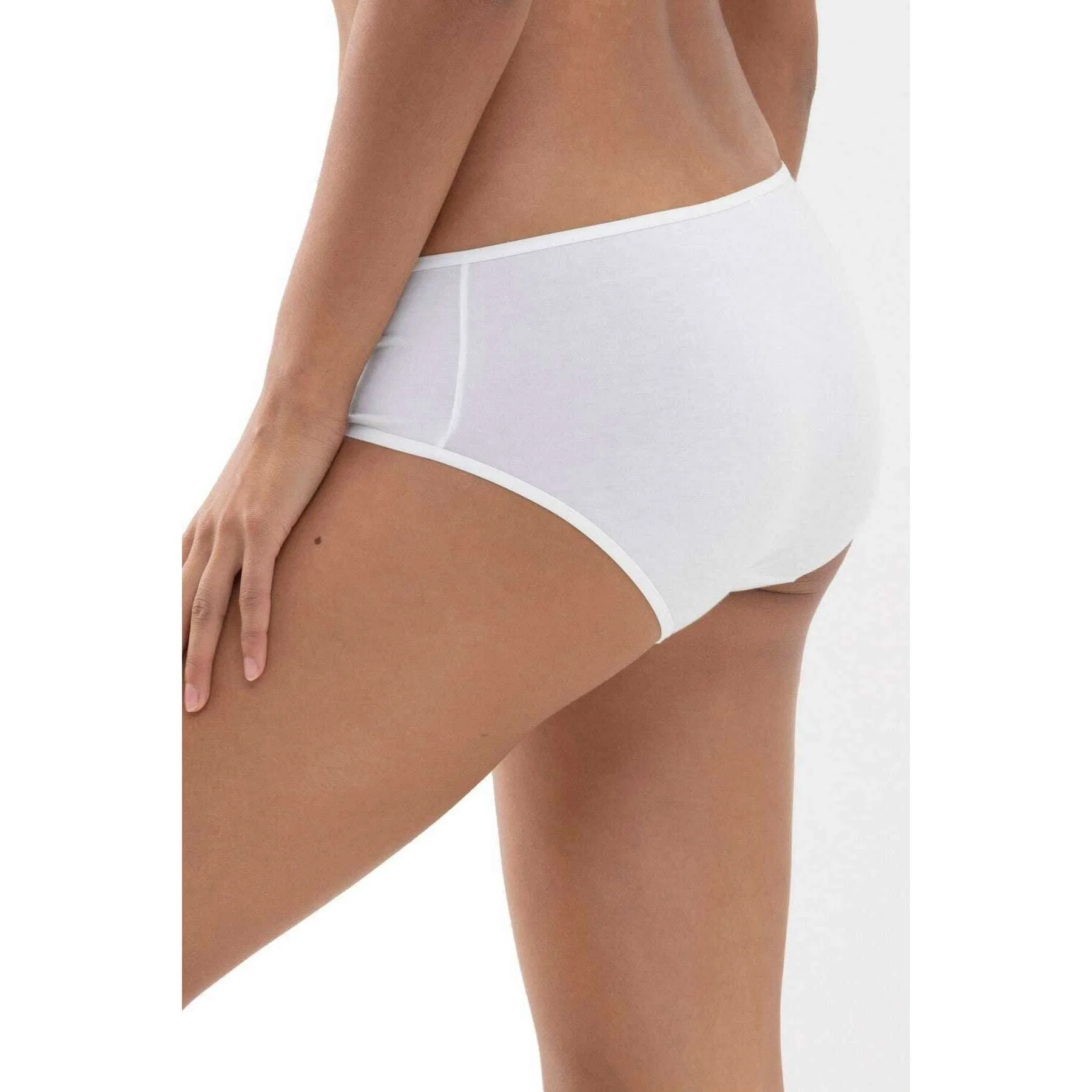 Mey Cotton Pure Hipster Briefs - White - Image 4