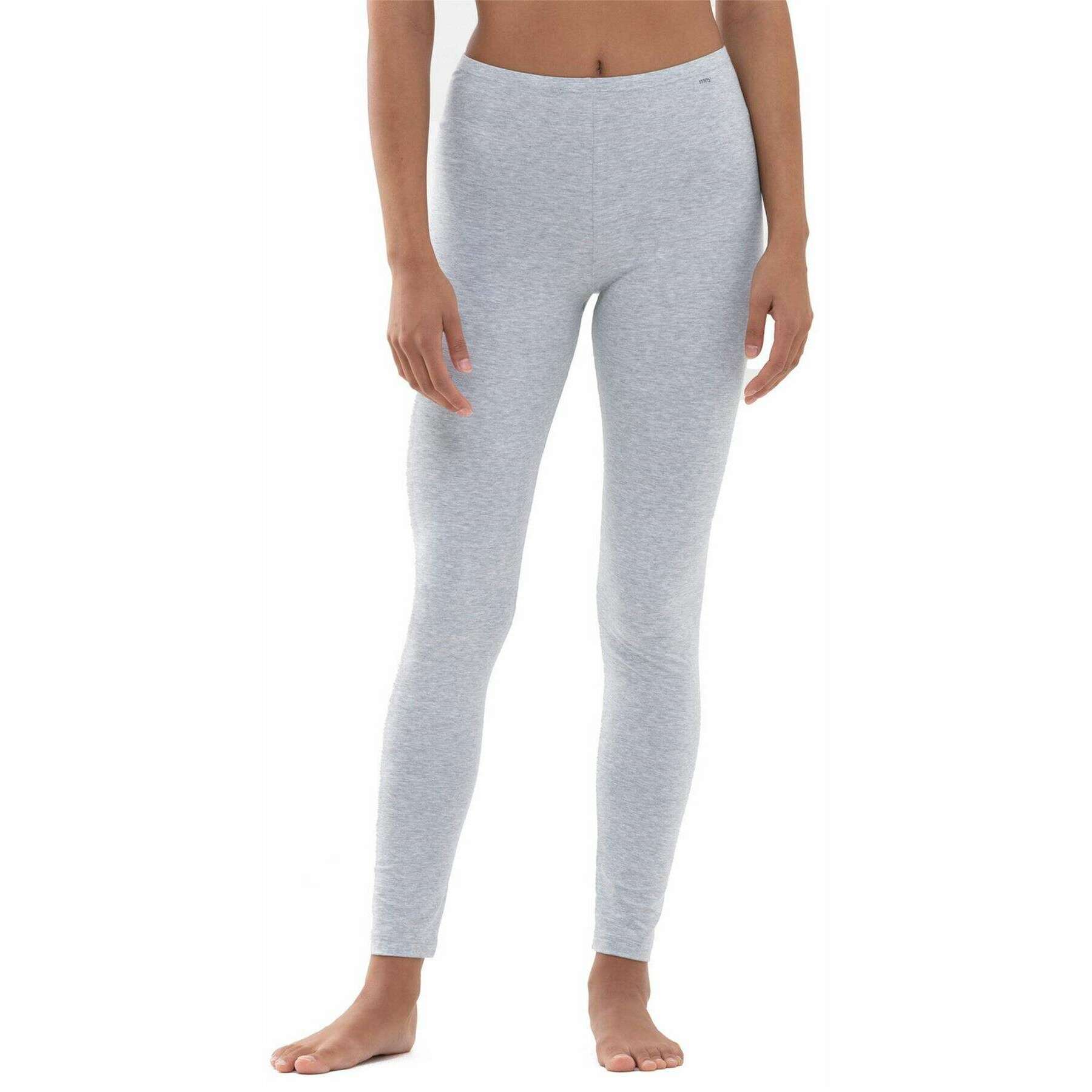Mey Cotton Pure Leggings - Light Grey Melange