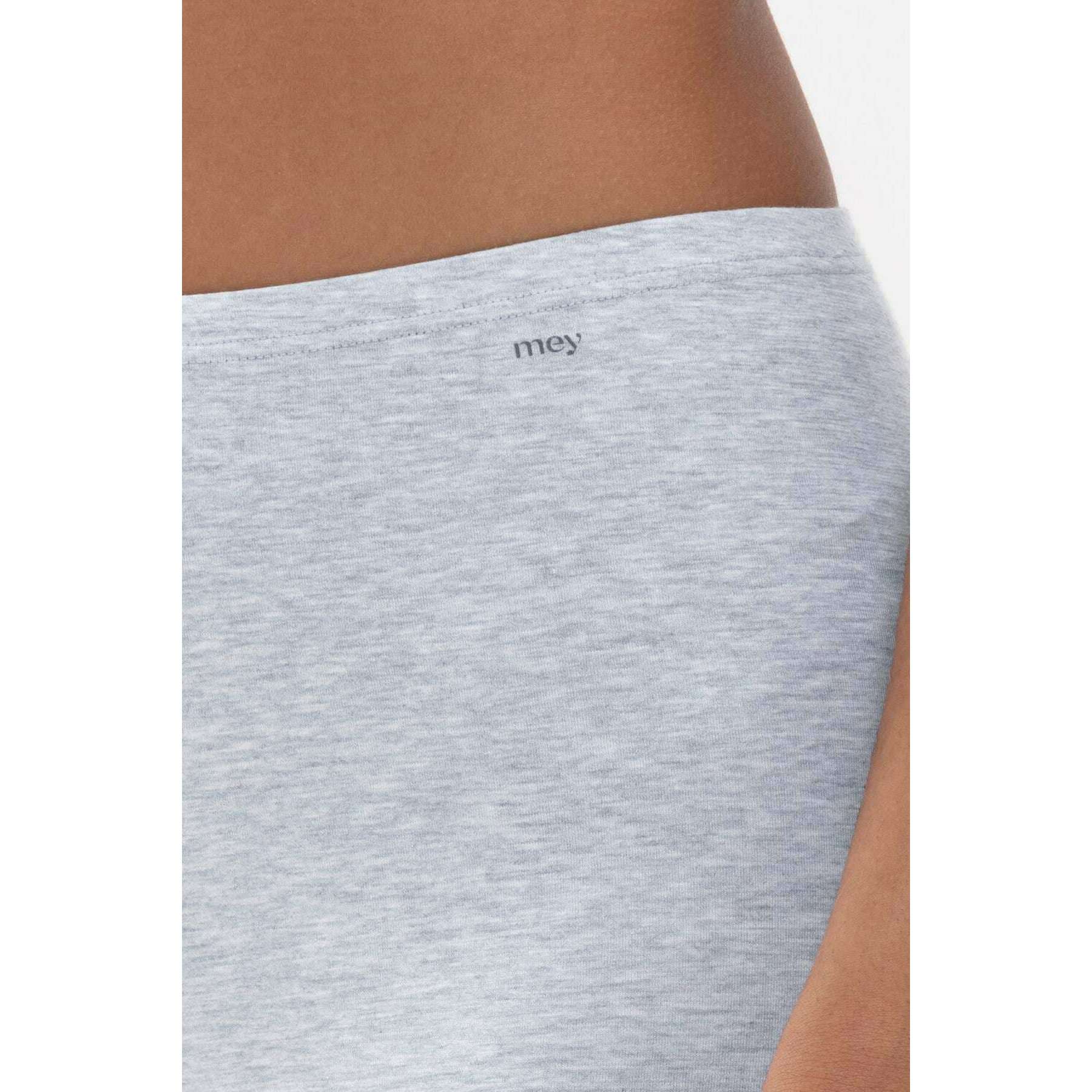 Mey Cotton Pure Leggings - Light Grey Melange - Image 4