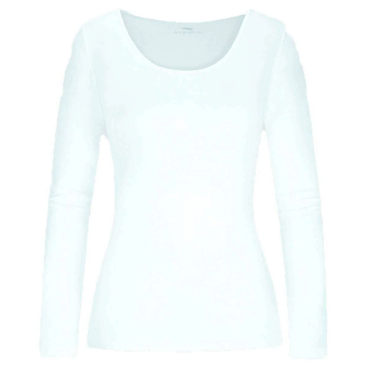 Mey Cotton Pure Long-Sleeved Top - White