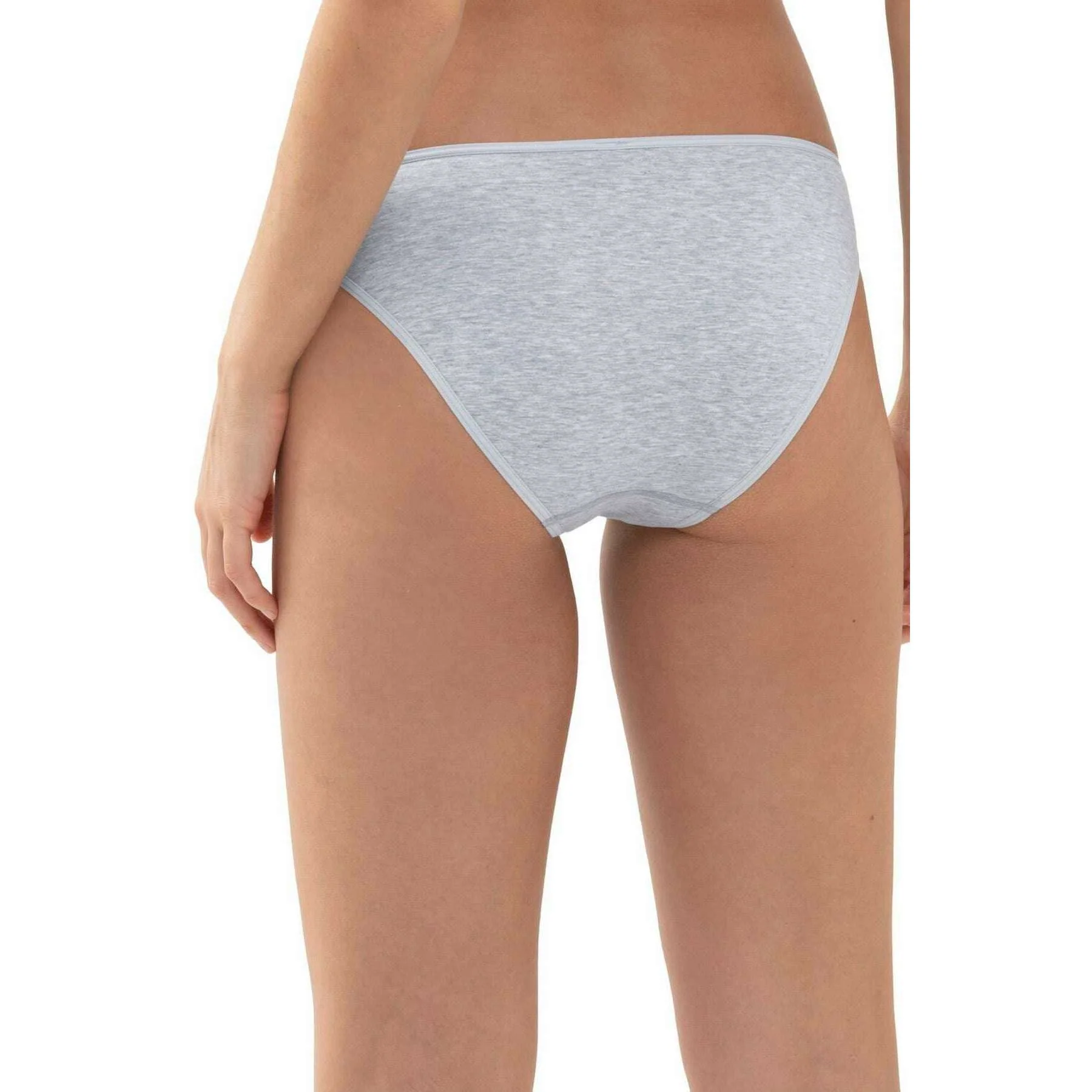 Mey Cotton Pure Mini Briefs - Light Grey Melange - Image 3
