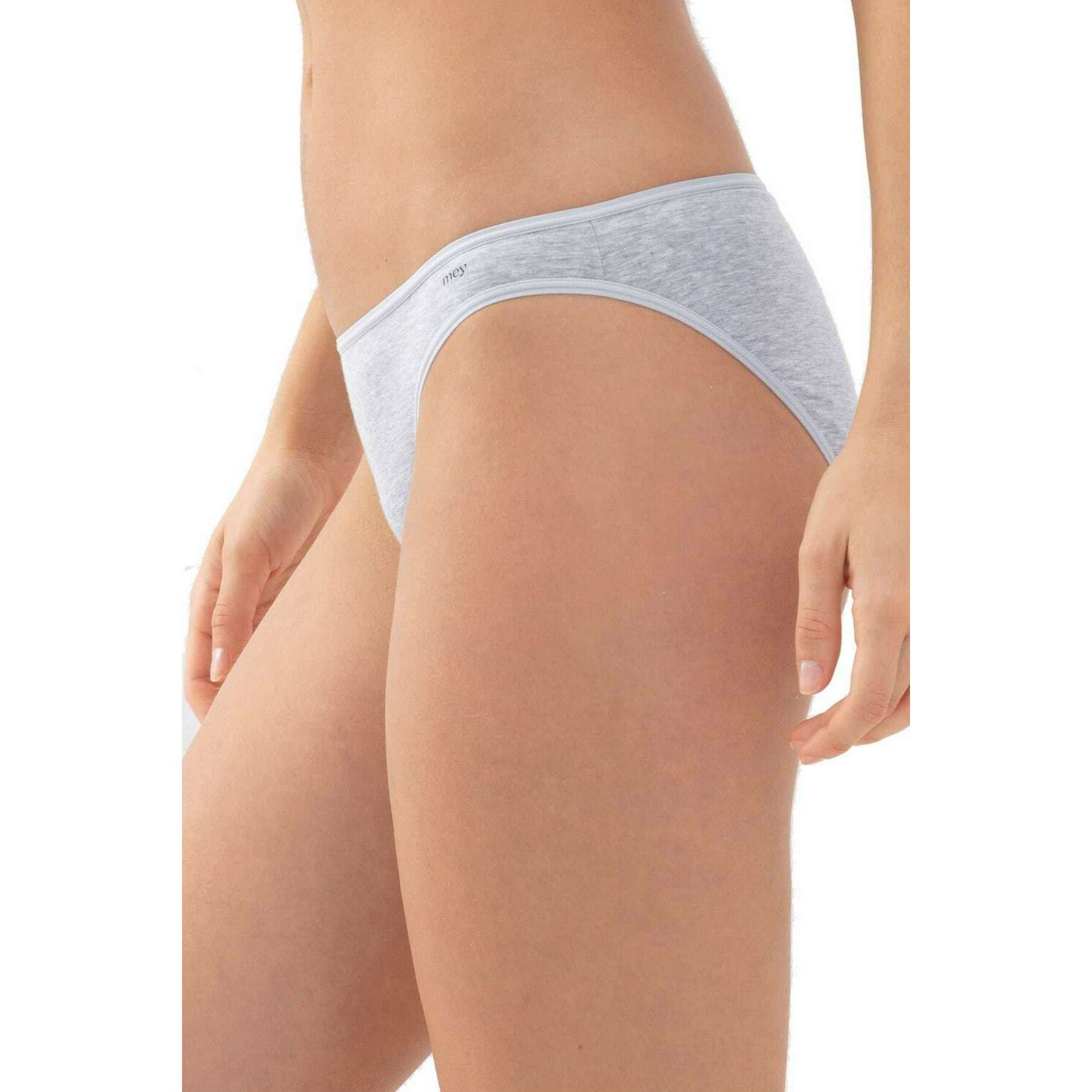 Mey Cotton Pure Mini Briefs - Light Grey Melange - Image 4