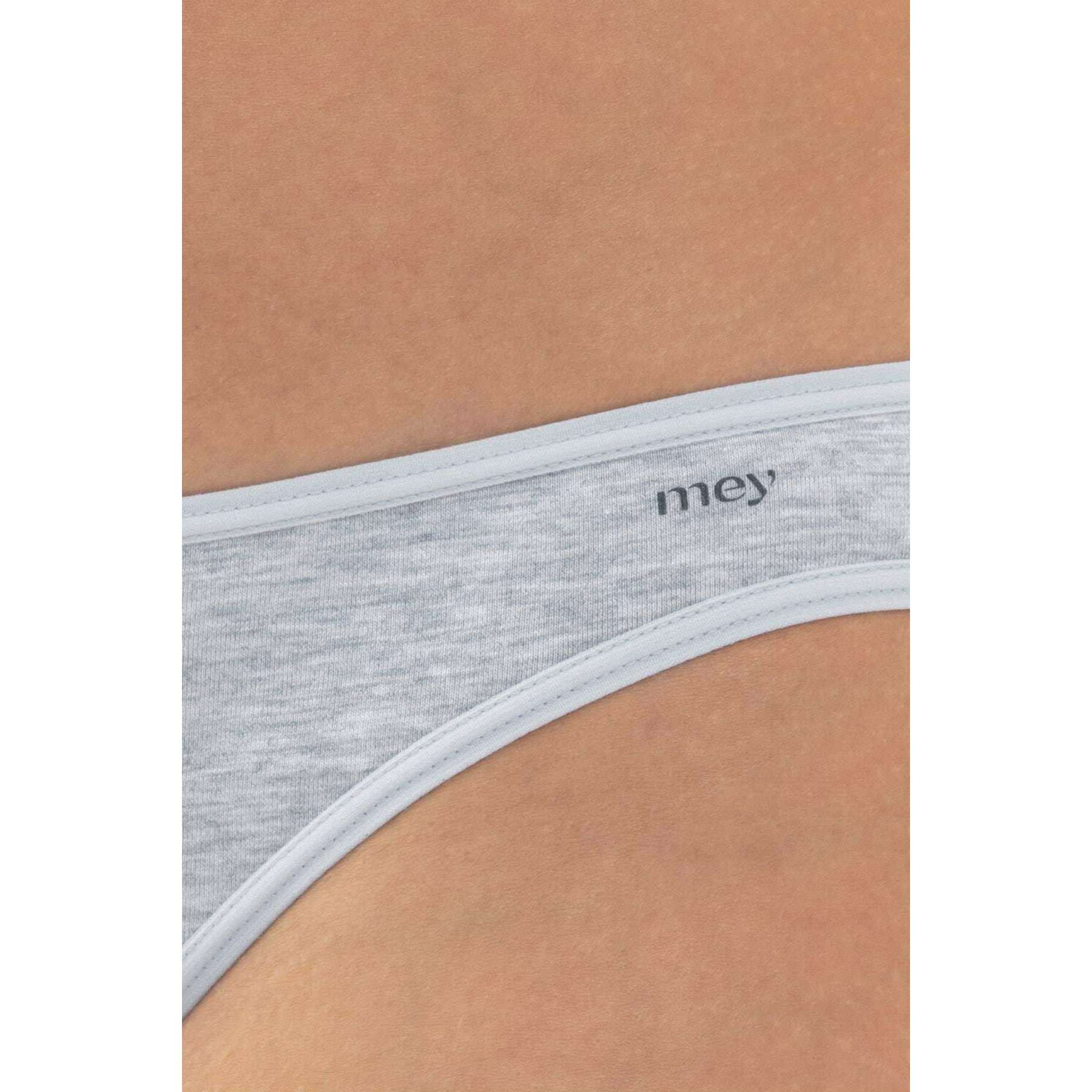 Mey Cotton Pure Mini Briefs - Light Grey Melange - Image 5