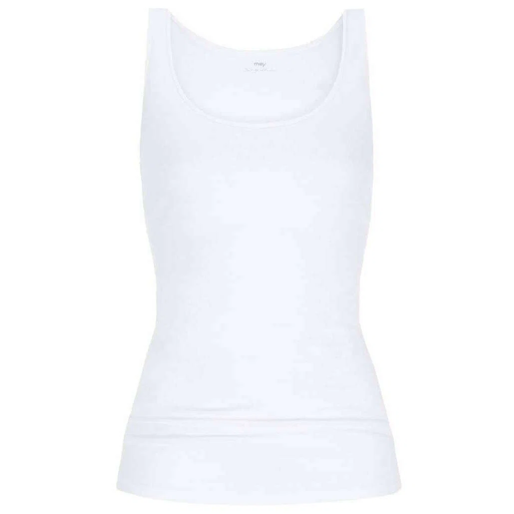 Mey Cotton Pure Vest Top - White