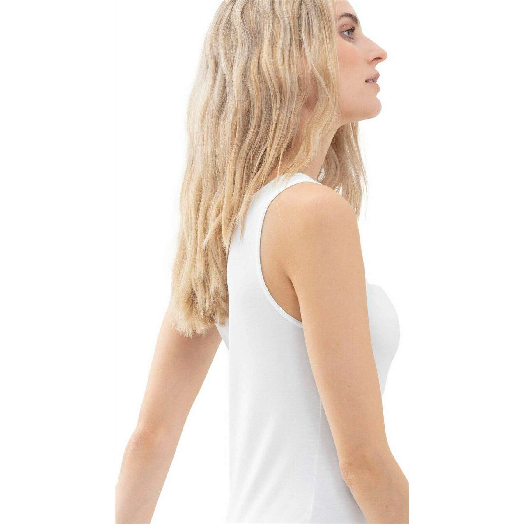 Mey Cotton Pure Vest Top - White - Image 4