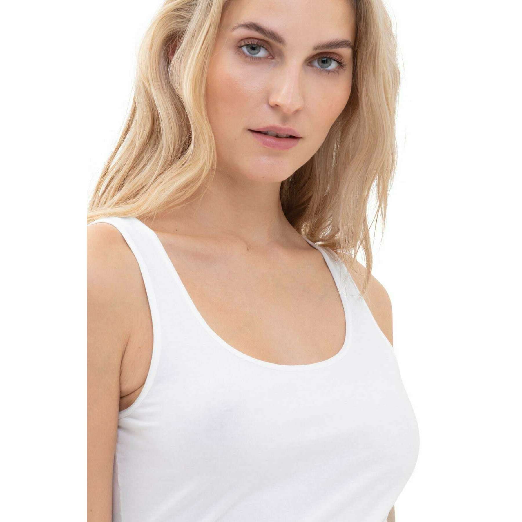 Mey Cotton Pure Vest Top - White - Image 5