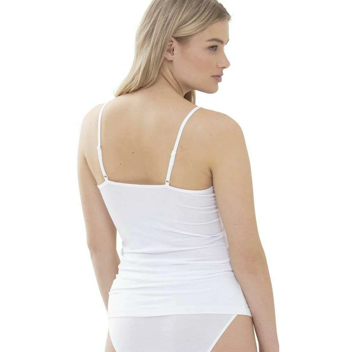 Mey Luise Lace Spaghetti Vest - White - Image 2