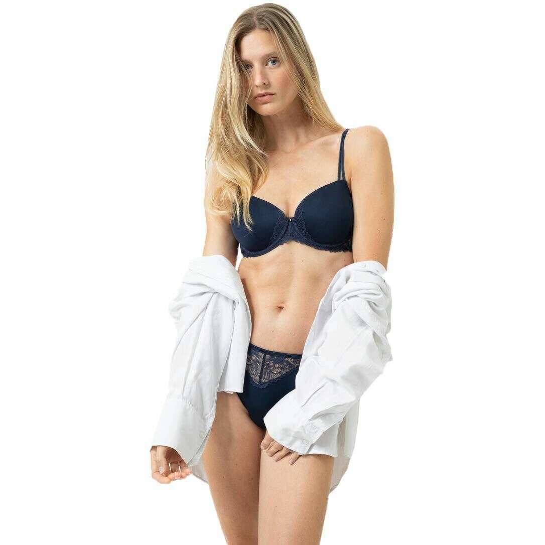 Mey Luxurious Bi-Stretch Full Cup Bra - Night Blue - Image 6