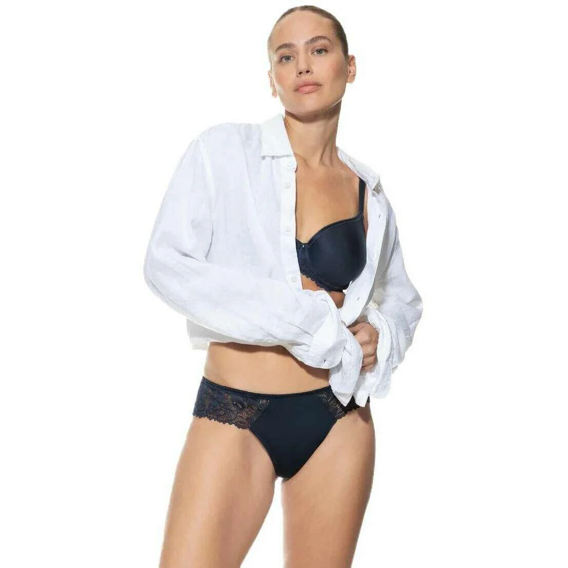 Mey Luxurious Thong - Night Blue - Image 6