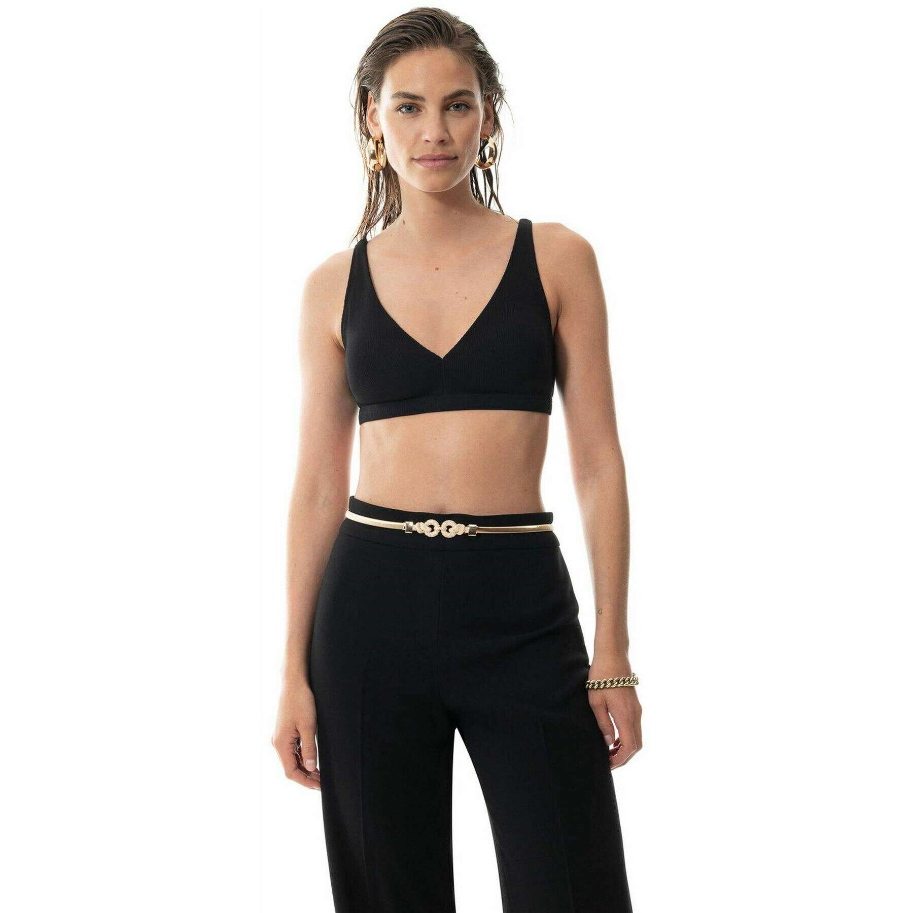 Mey Organic Cotton Triangle Bra - Black - Image 2