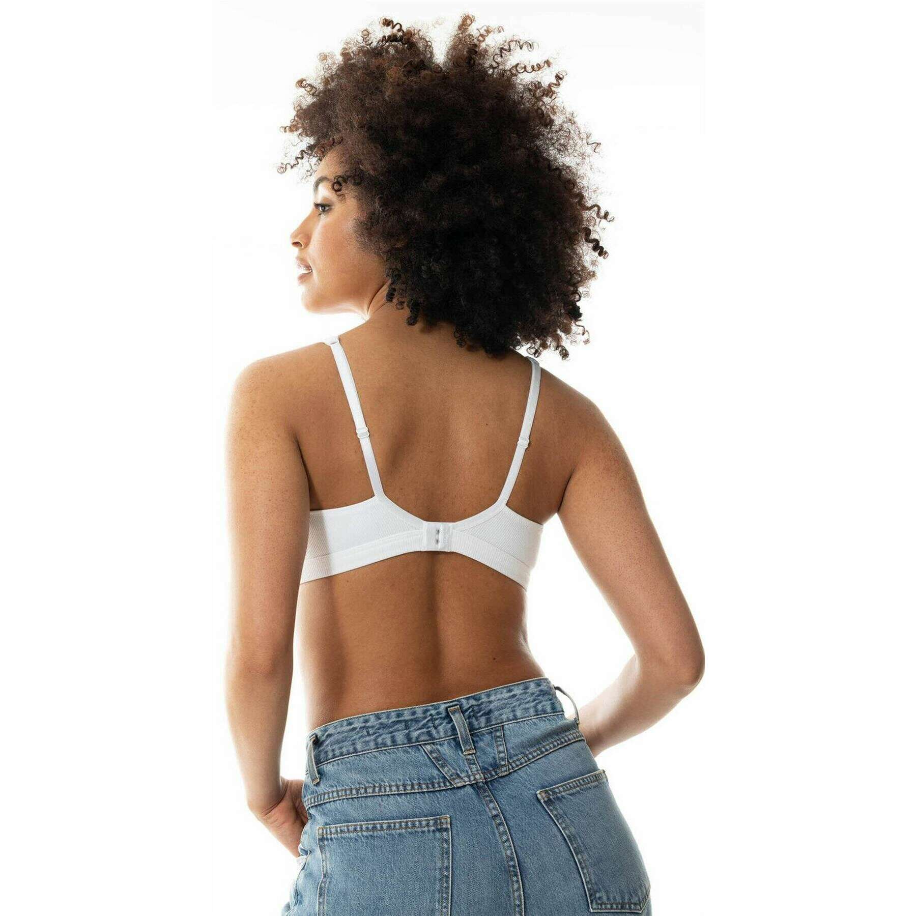 Mey Organic Cotton Triangle Bra - White - Image 3