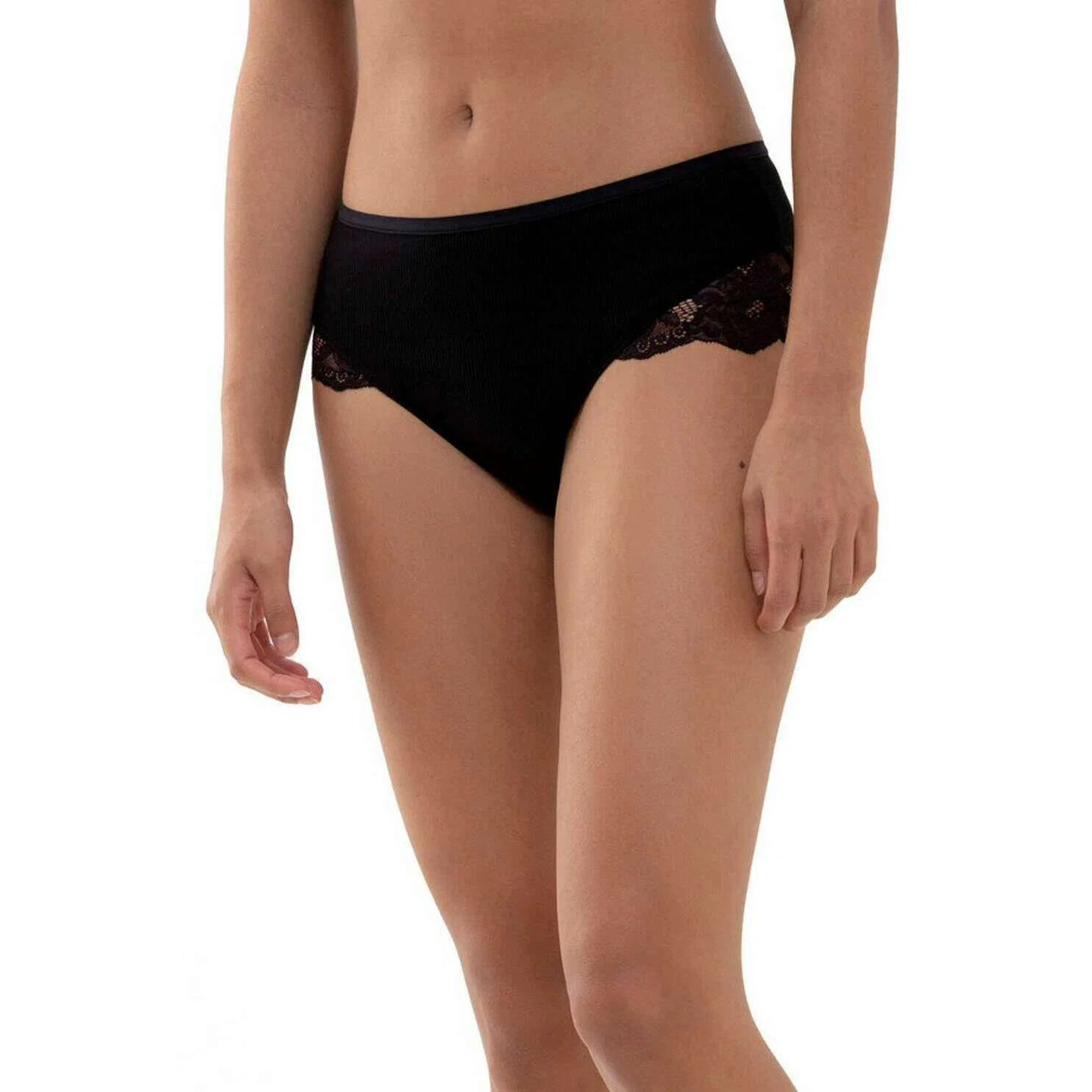 Mey Organic Cotton Waist Pants - Black