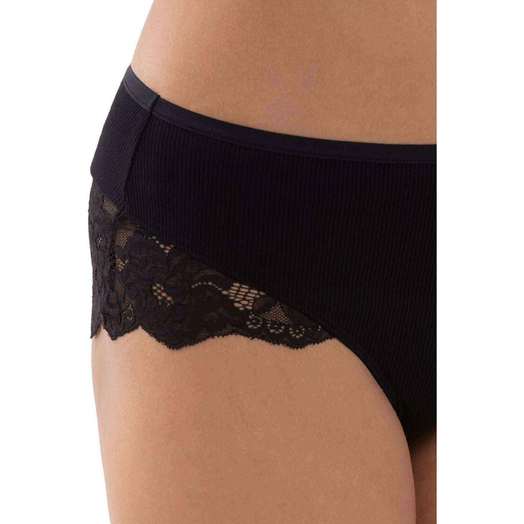 Mey Organic Cotton Waist Pants - Black - Image 4