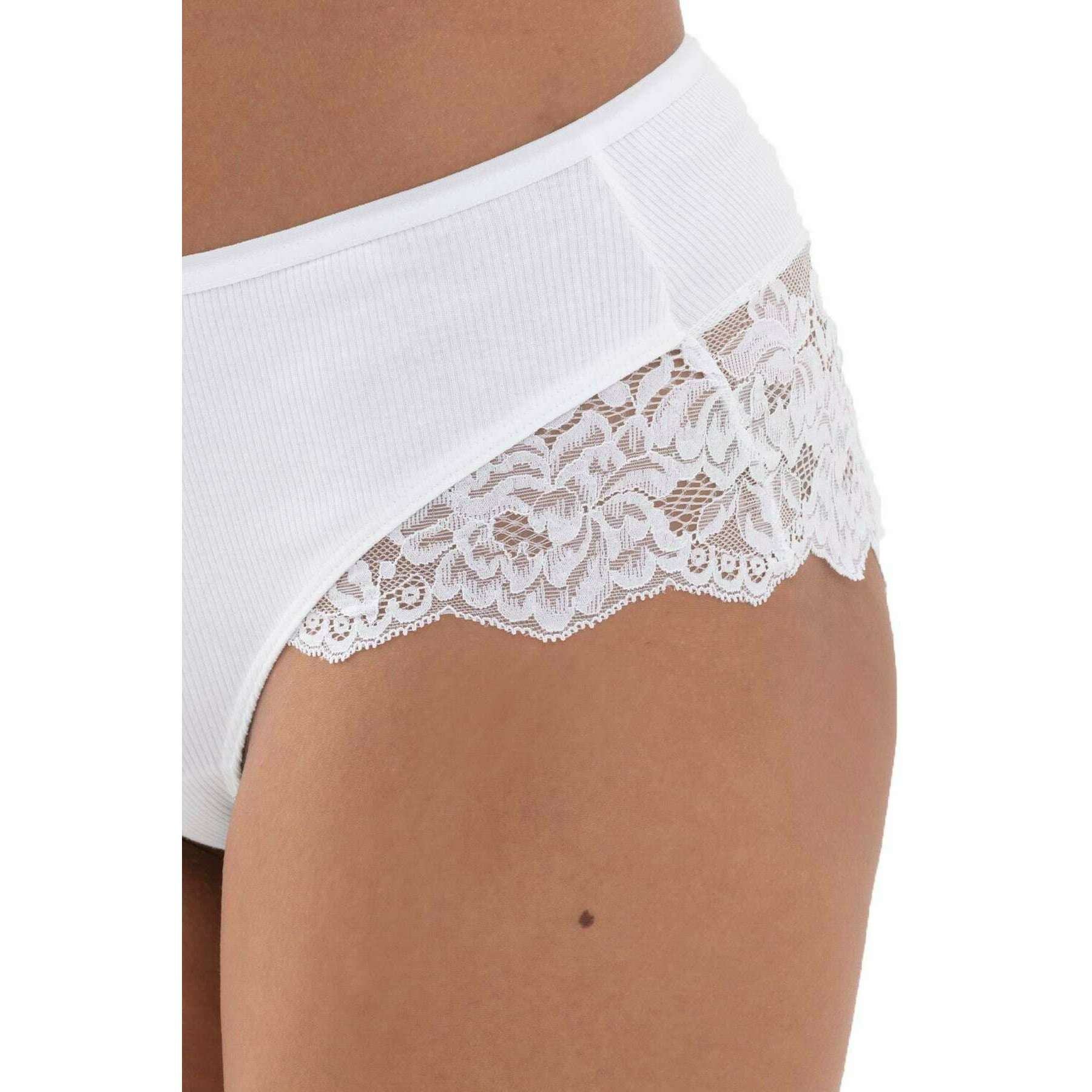 Mey Organic Cotton Waist Pants - White - Image 3