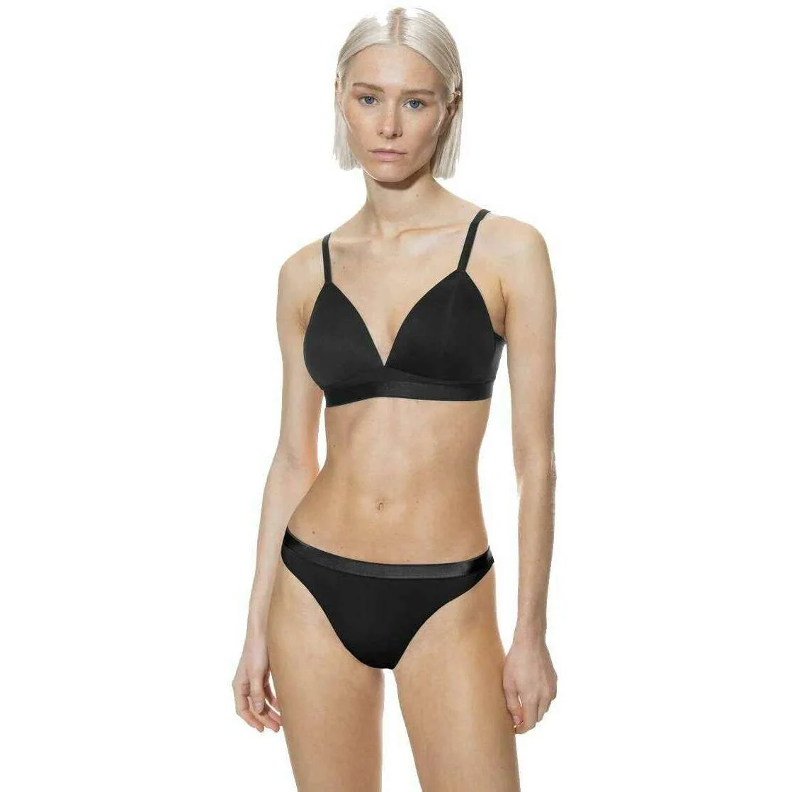 Mey Poetry Stellar Triangle Bra - Black - Image 4