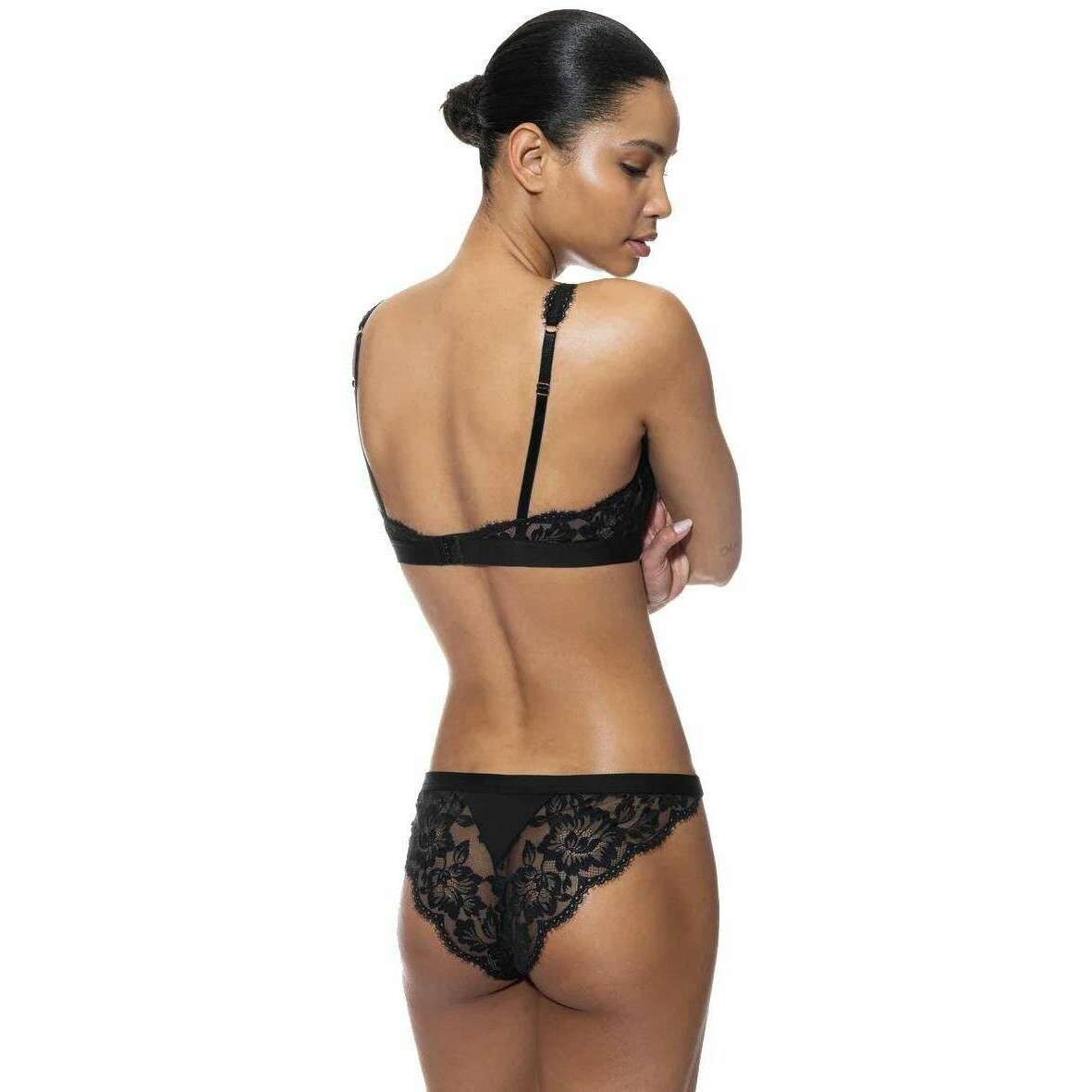 Mey Poetry Vogue Triangle Bra - Black - Image 3
